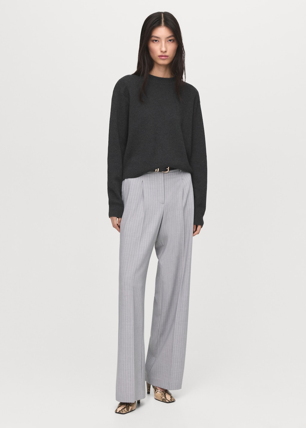 Mango Knitted wool blend sweater