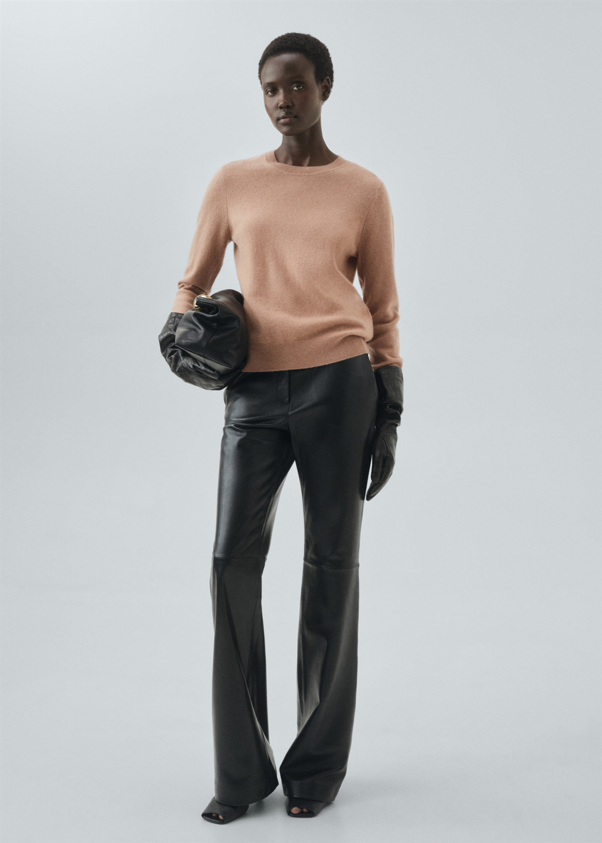 100% cashmere sweater - General plane, Medium Brown. Ref: 17005830-00.
