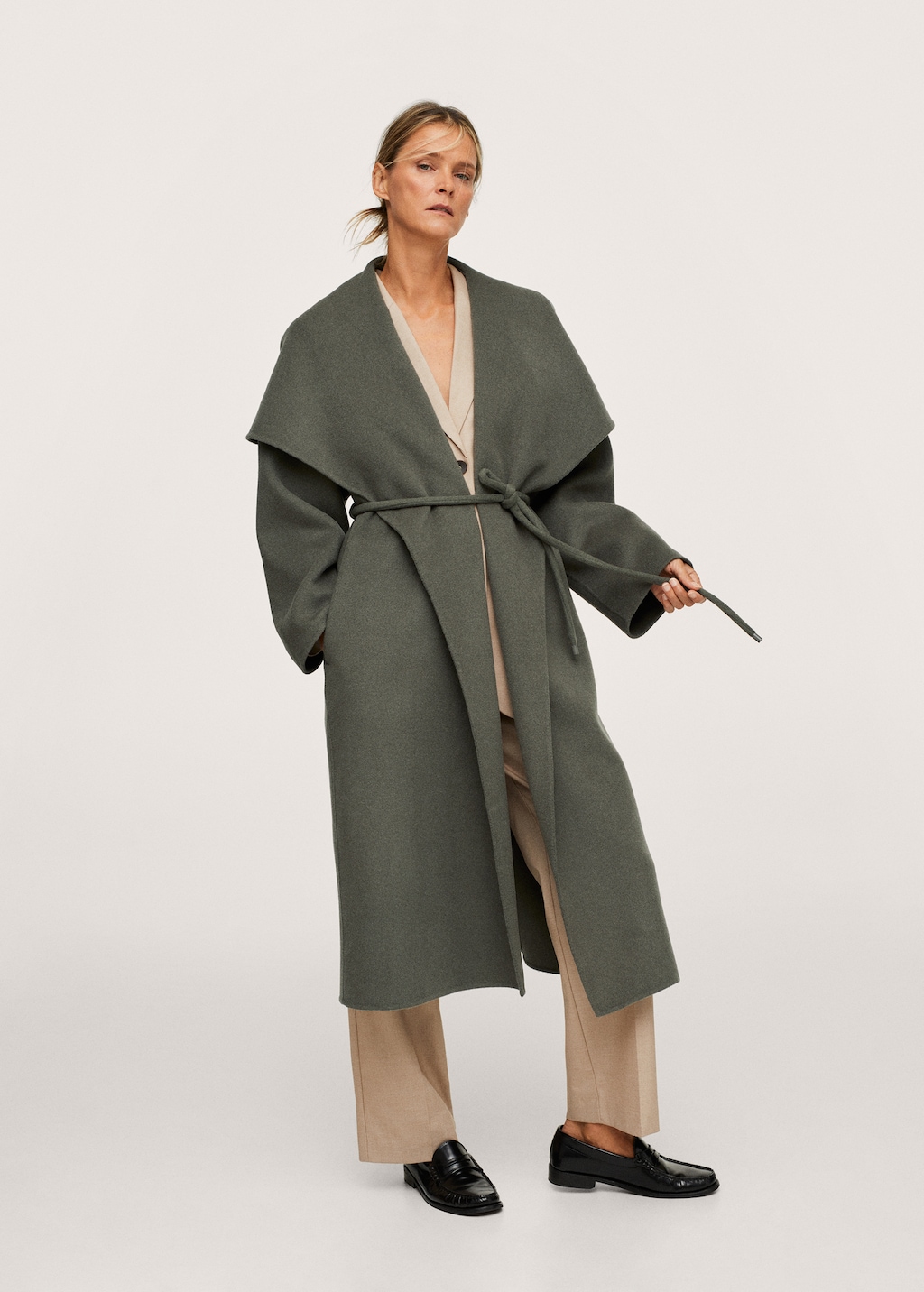 Mango handmade wool coat deals
