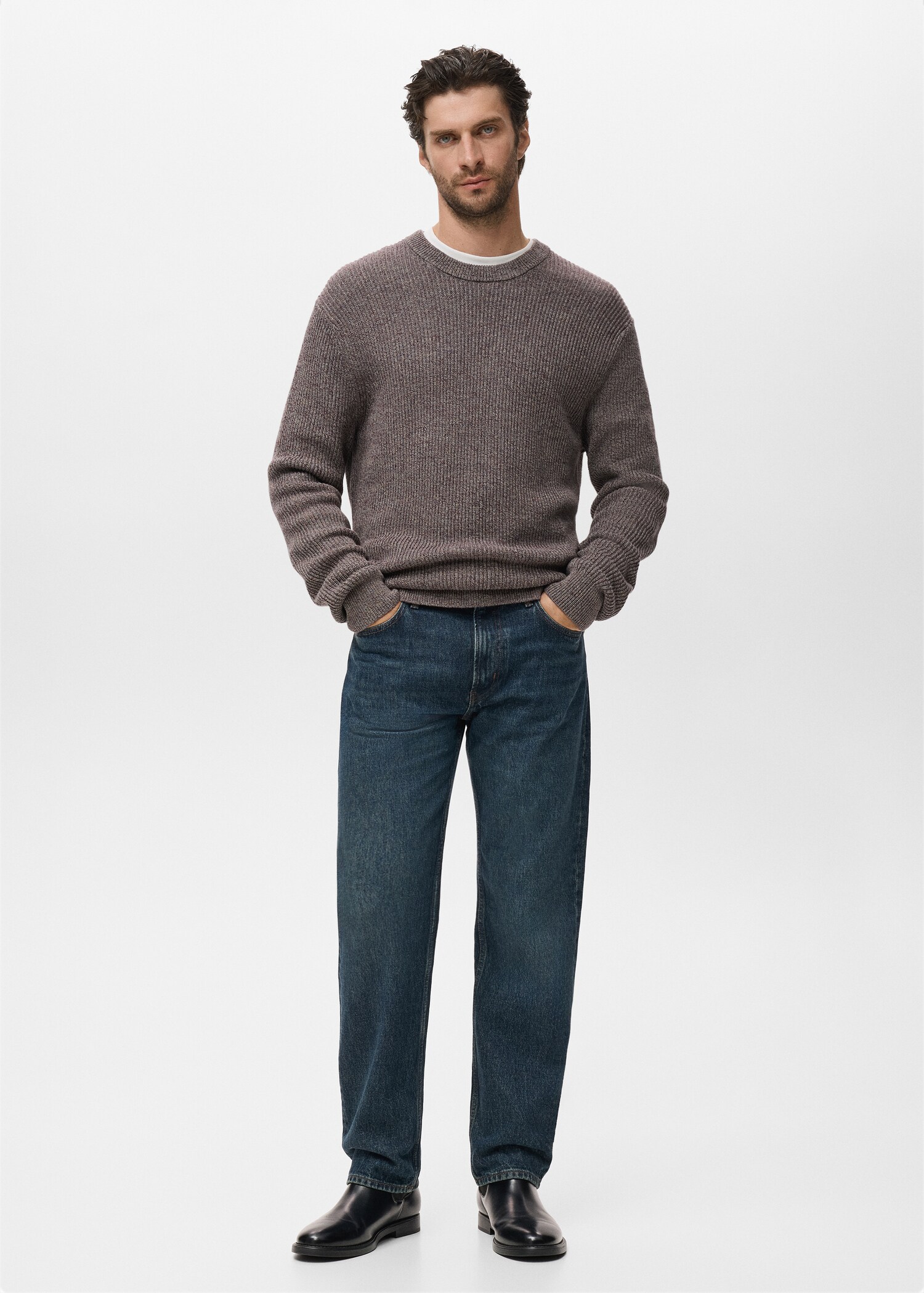 Pull-over 100 % coton maille - Plan général