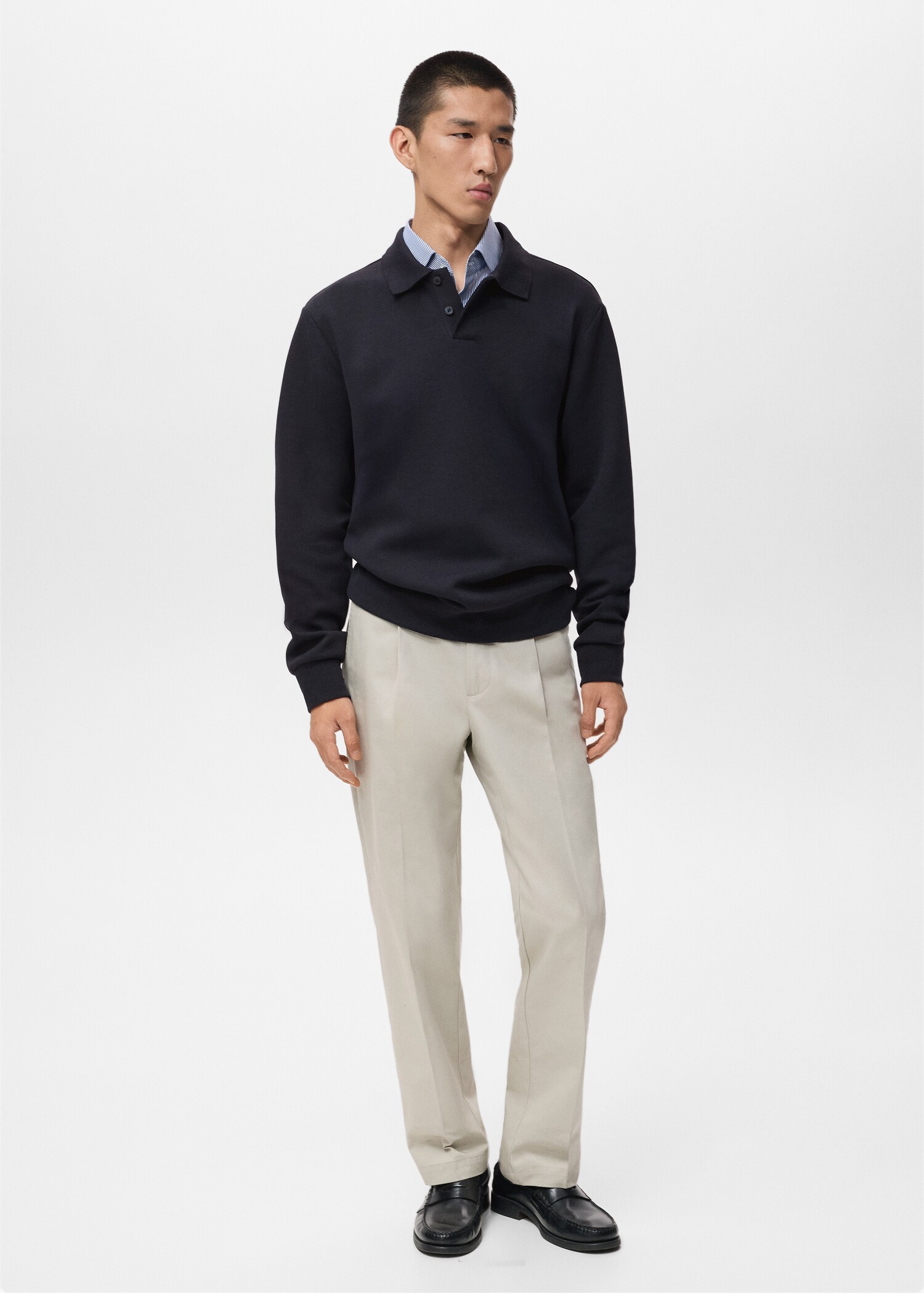 Regular-fit polo sweatshirt - General plane