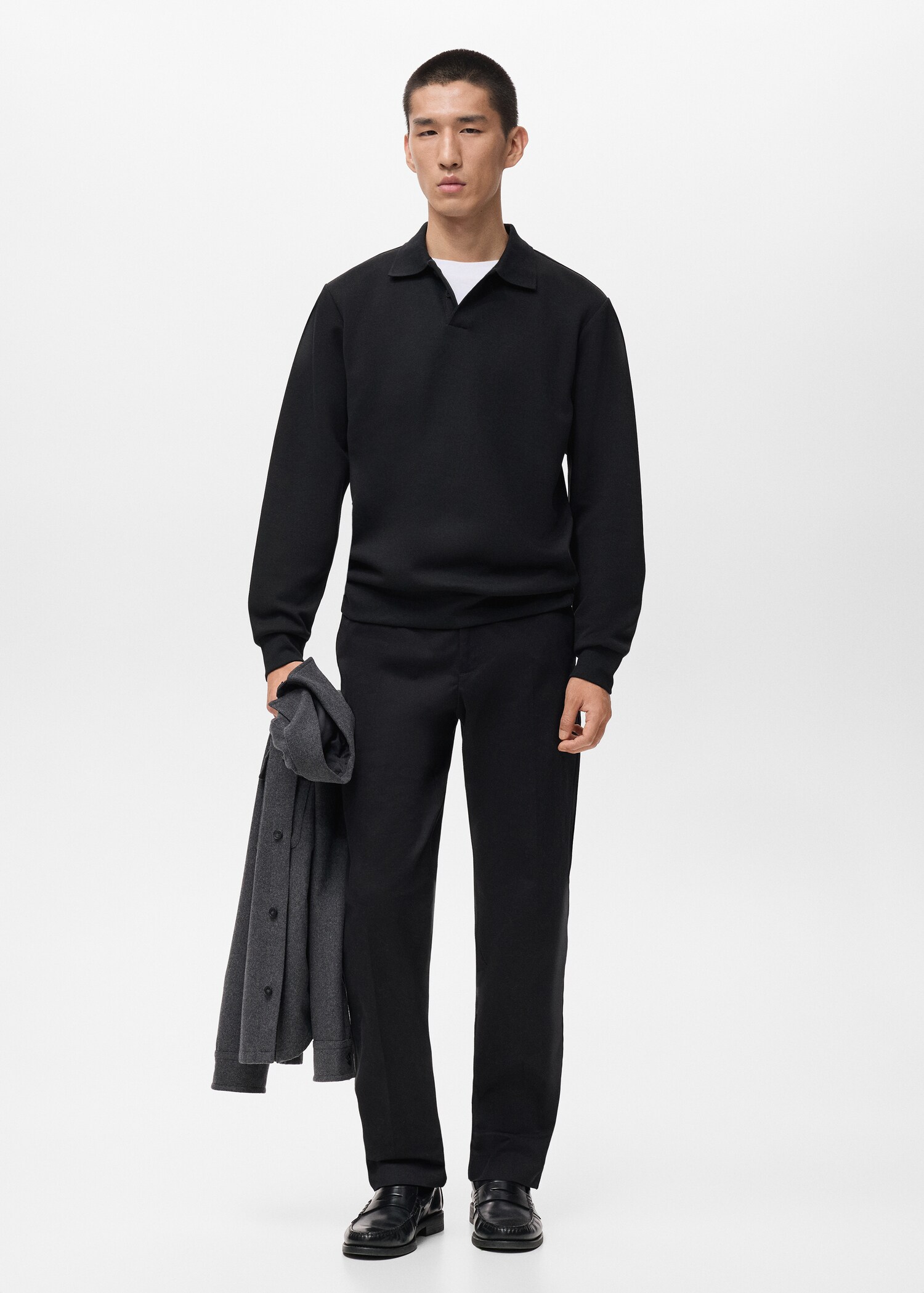 Regular-fit polo sweatshirt - General plane
