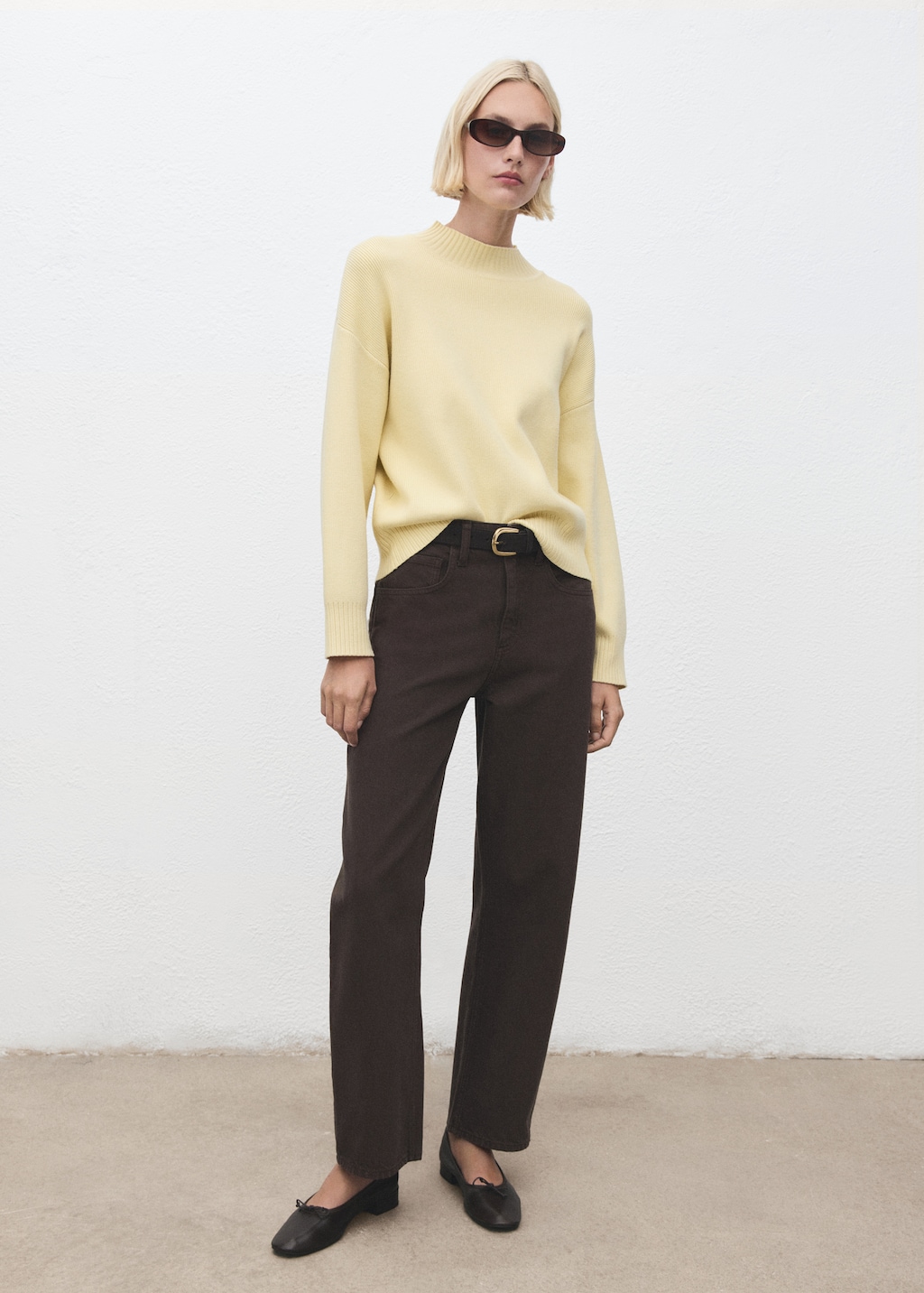 Mango High collar sweater