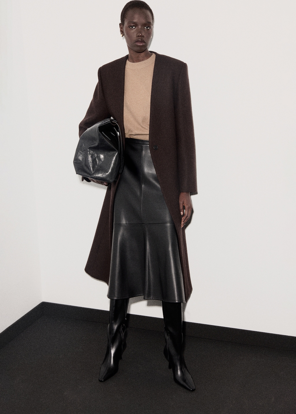 Mango Round-neck knitted sweater