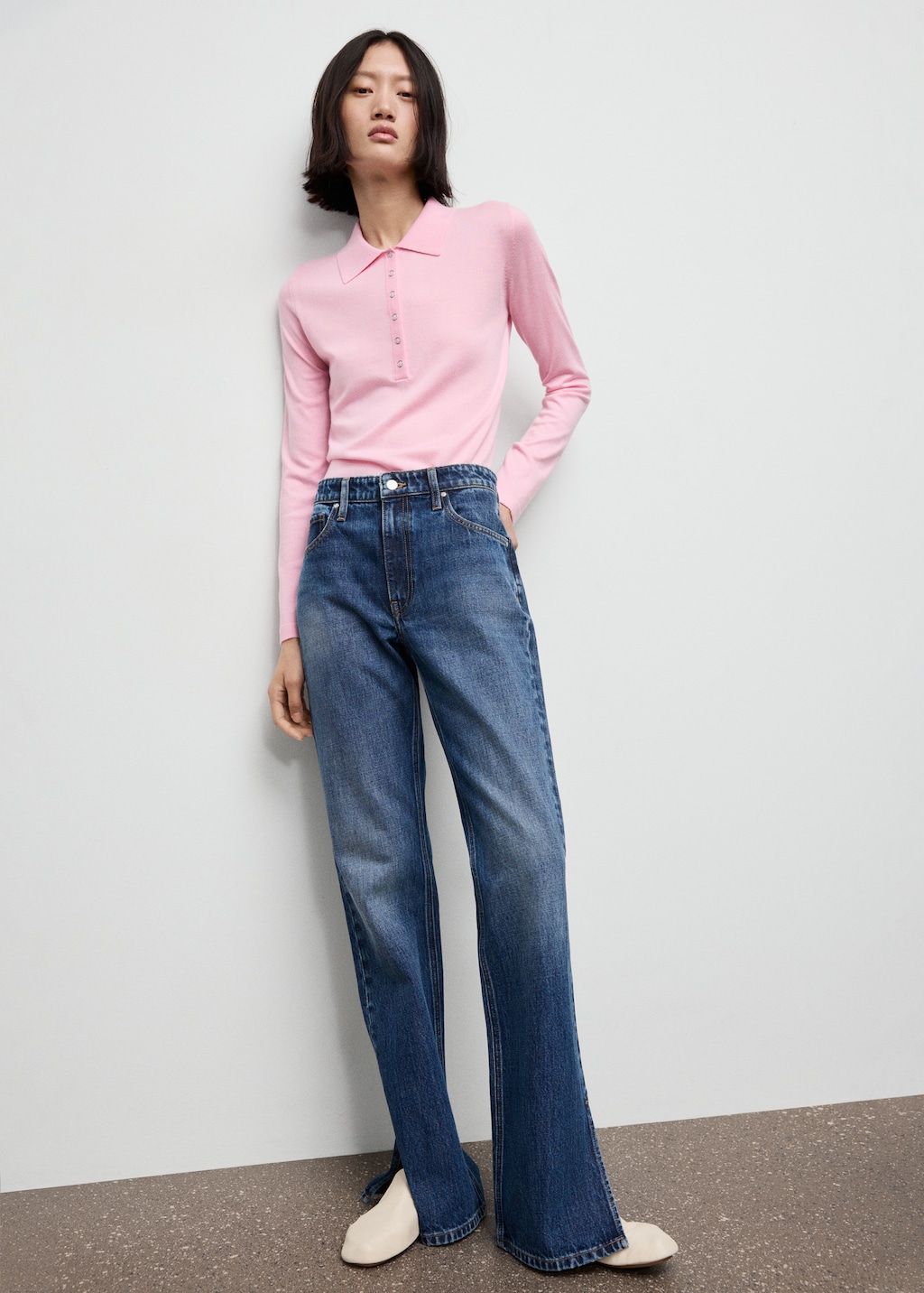 Mango Long-sleeved polo-neck sweater