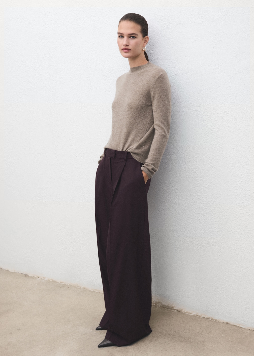 Mango Lurex knitted sweater