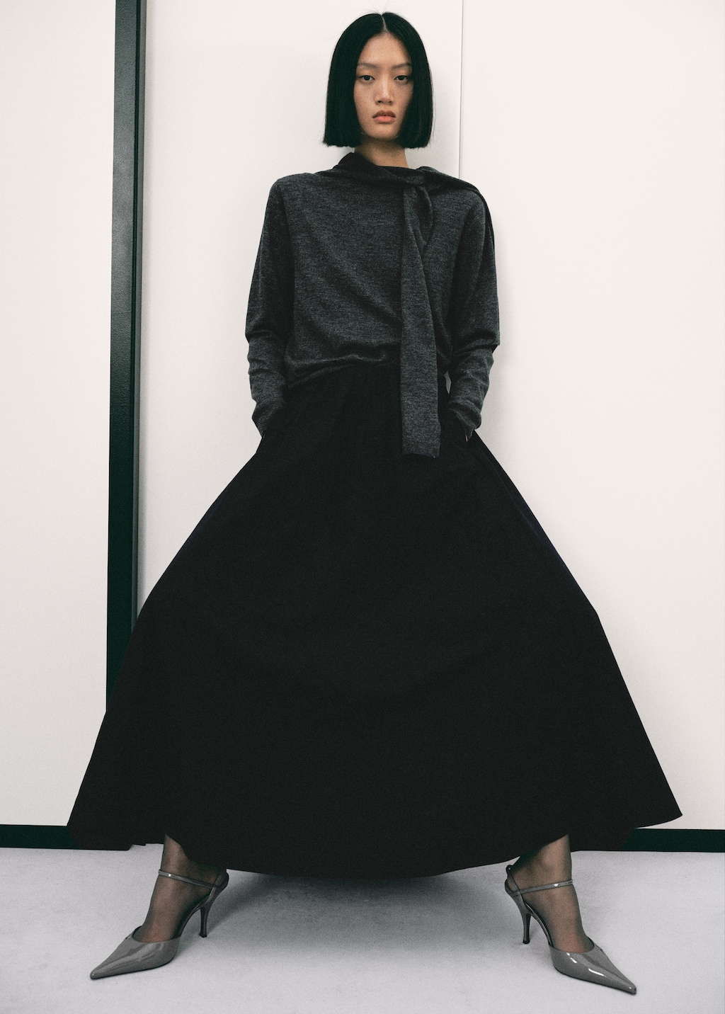 Combined-design sweater