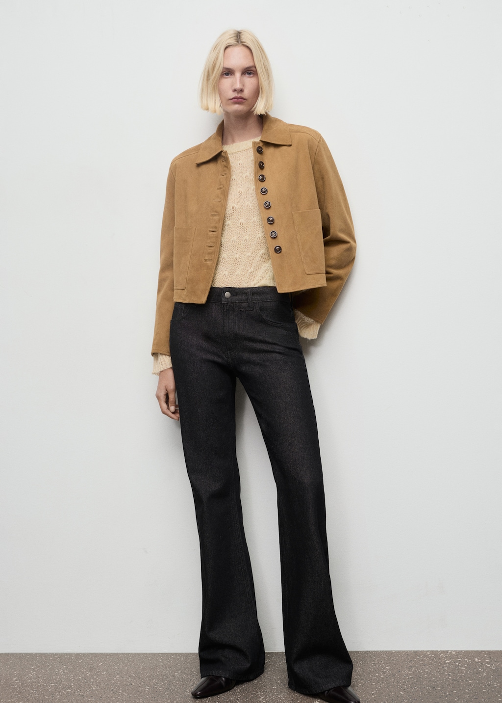 Mango Knit sweater with lace pattern