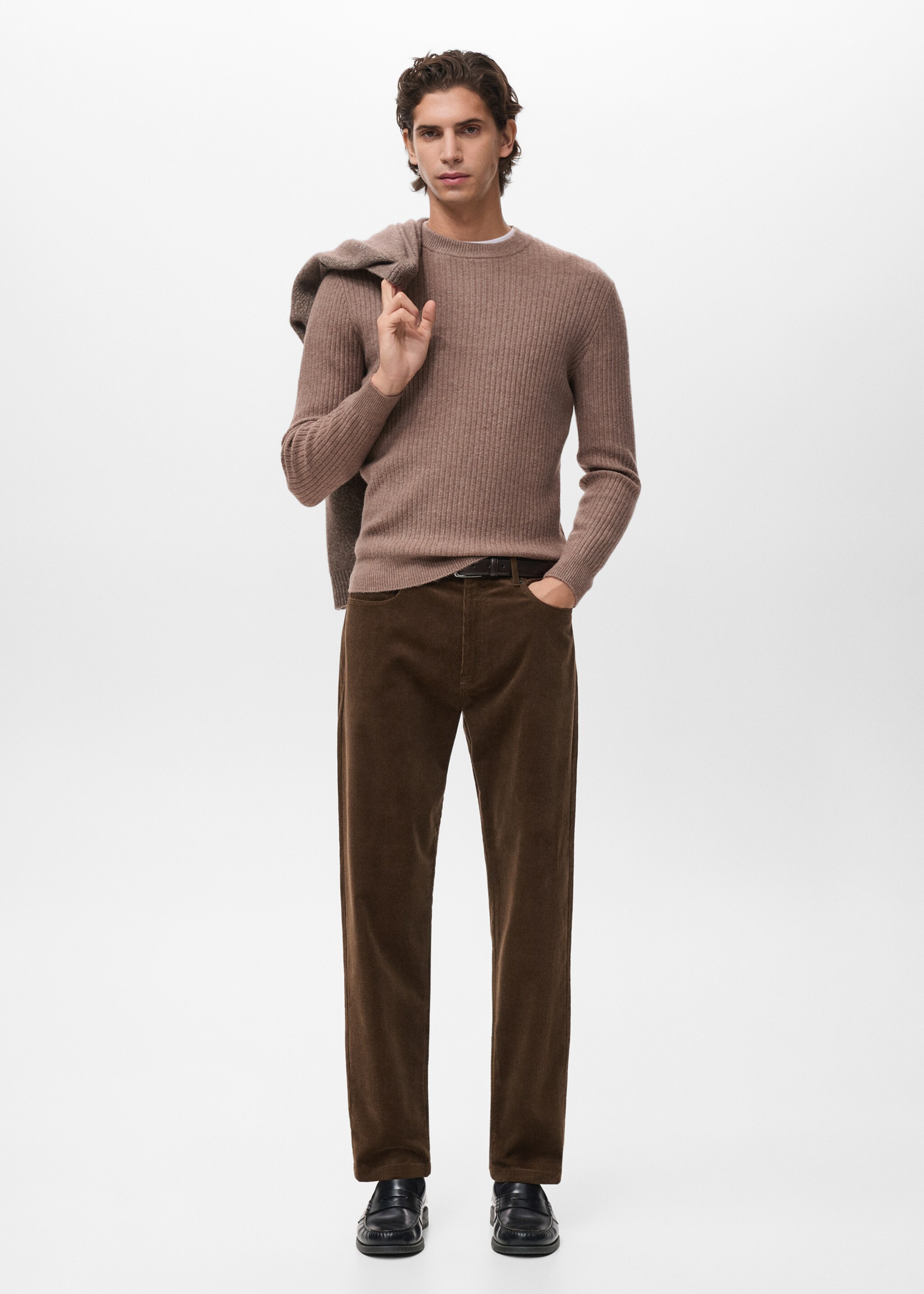Trousers pompeia - General plane, Chocolate. Ref: 17007889-00.