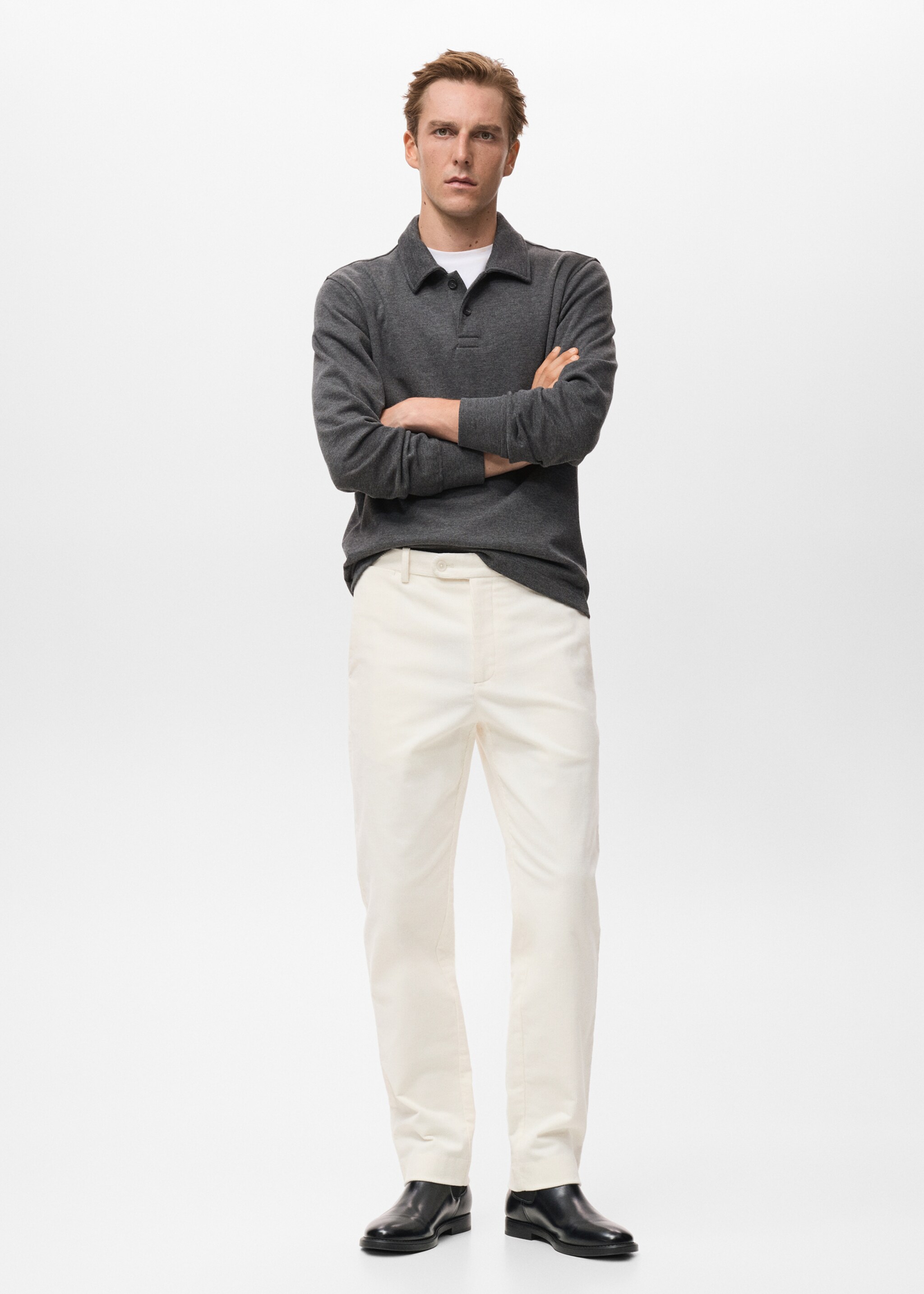 Trousers voyage - General plane, Off White. Ref: 17007891-00.