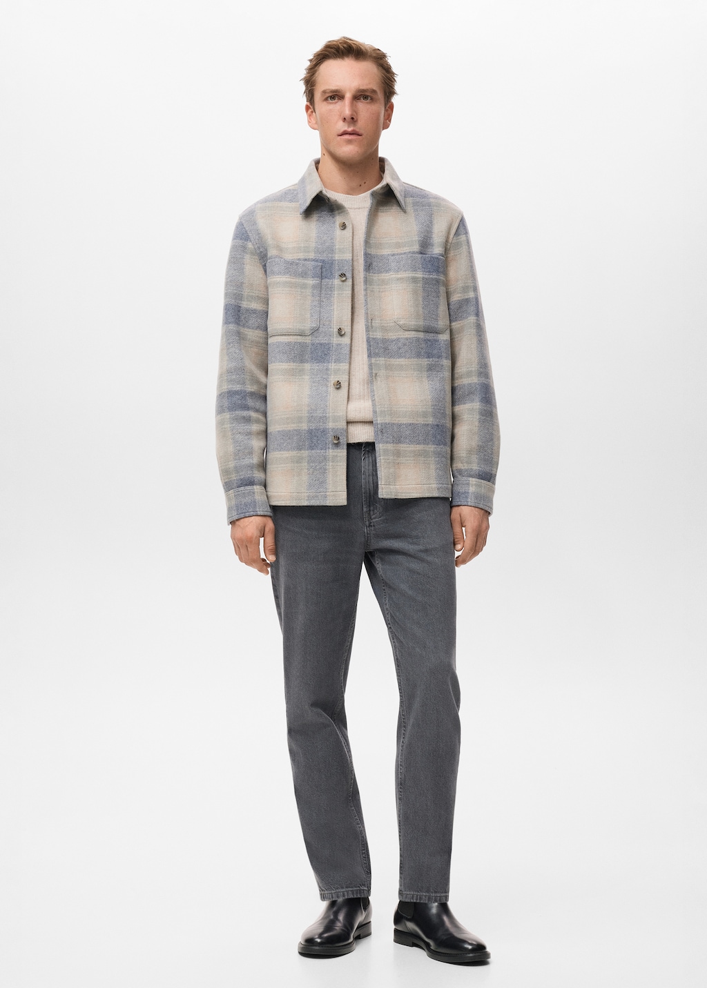 Check flannel overshirt