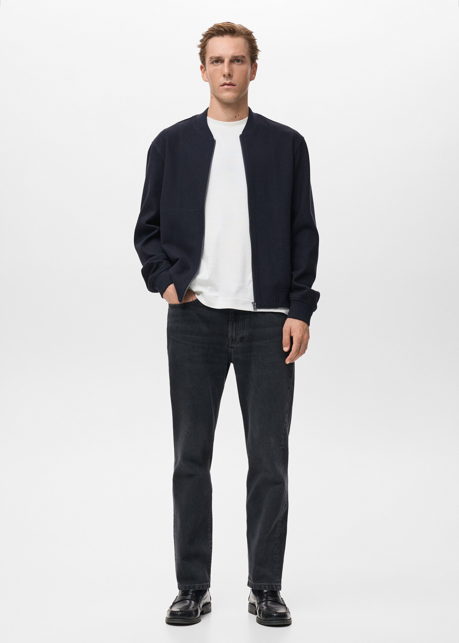 Sudadera bomber cremallera - Plano general