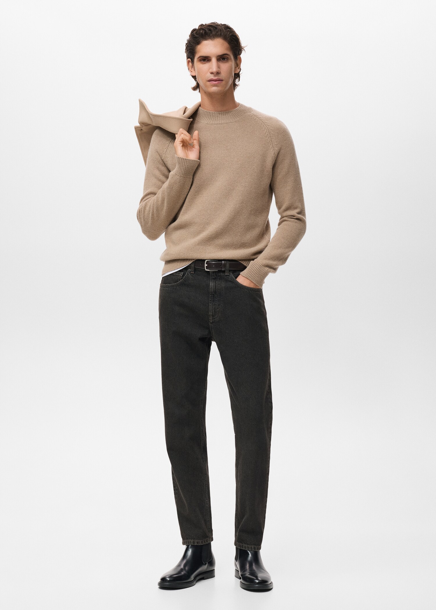 100% Italian wool knitted sweater - General plane