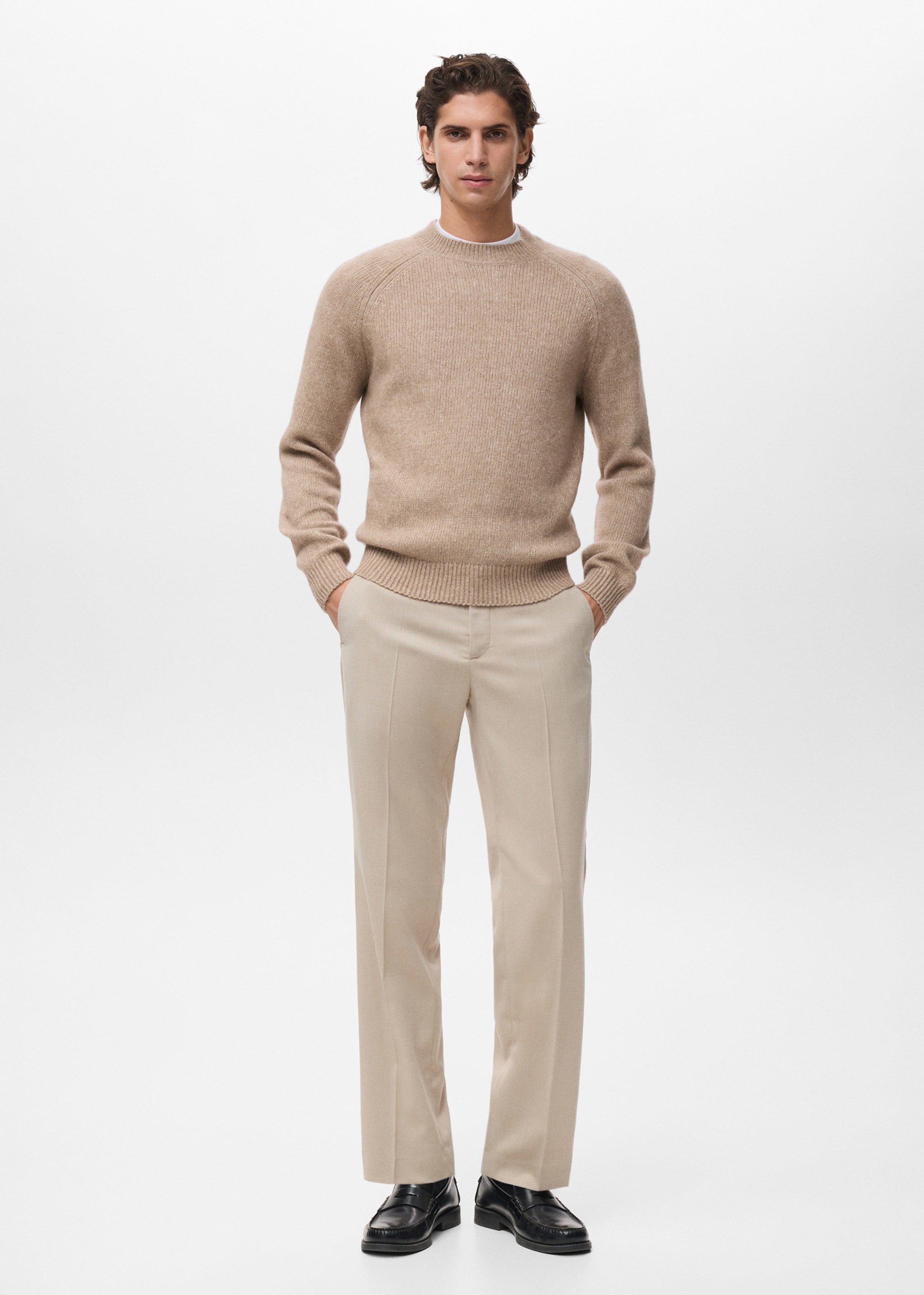Sweater cris - General plane, Sand. Ref: 17007908-00.