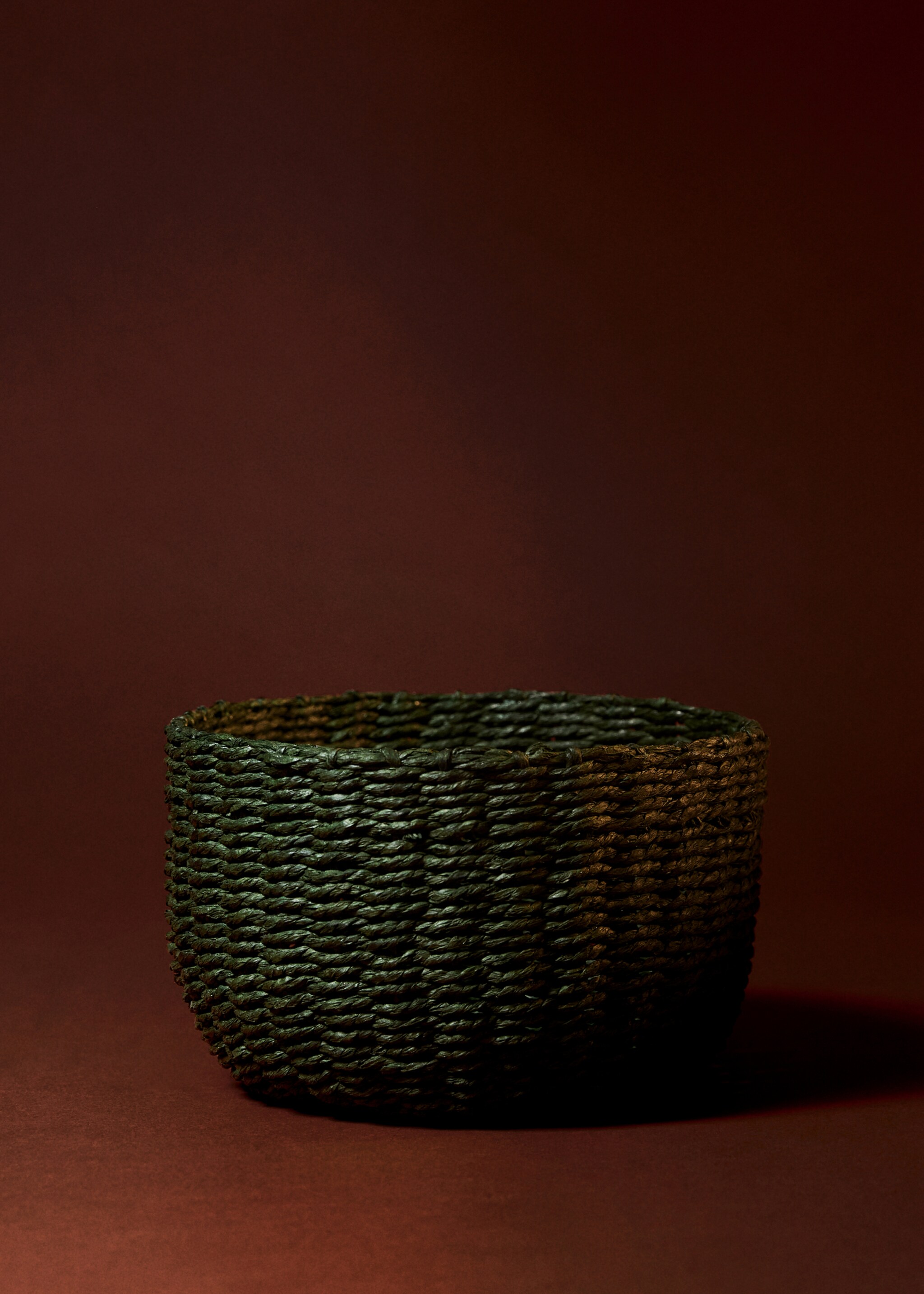 Round paper basket - General plane, Green. Ref: 17008278-00.