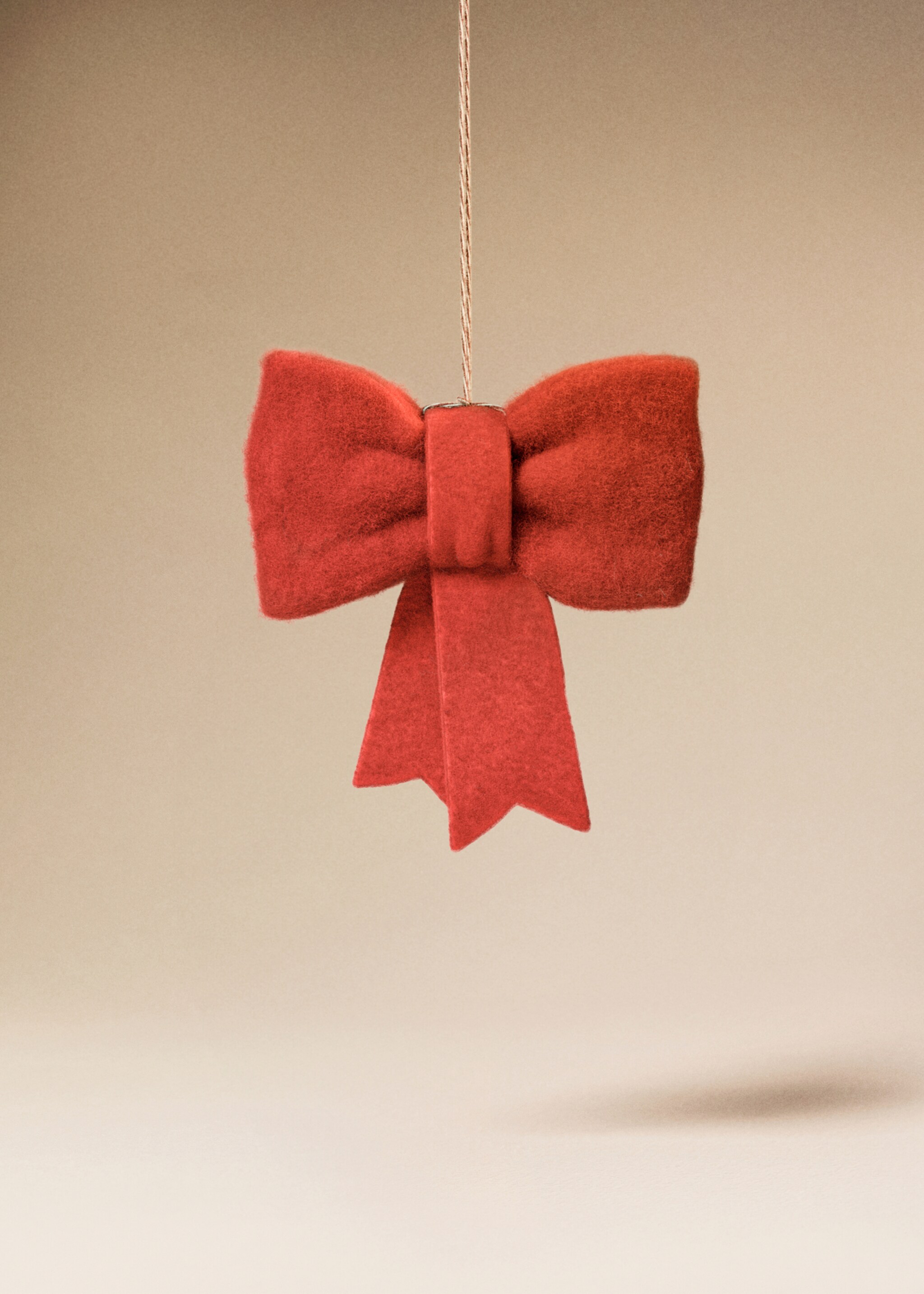 Décorations nœuds feutre - Plan général, Rouge. Ref: 17008296-00.