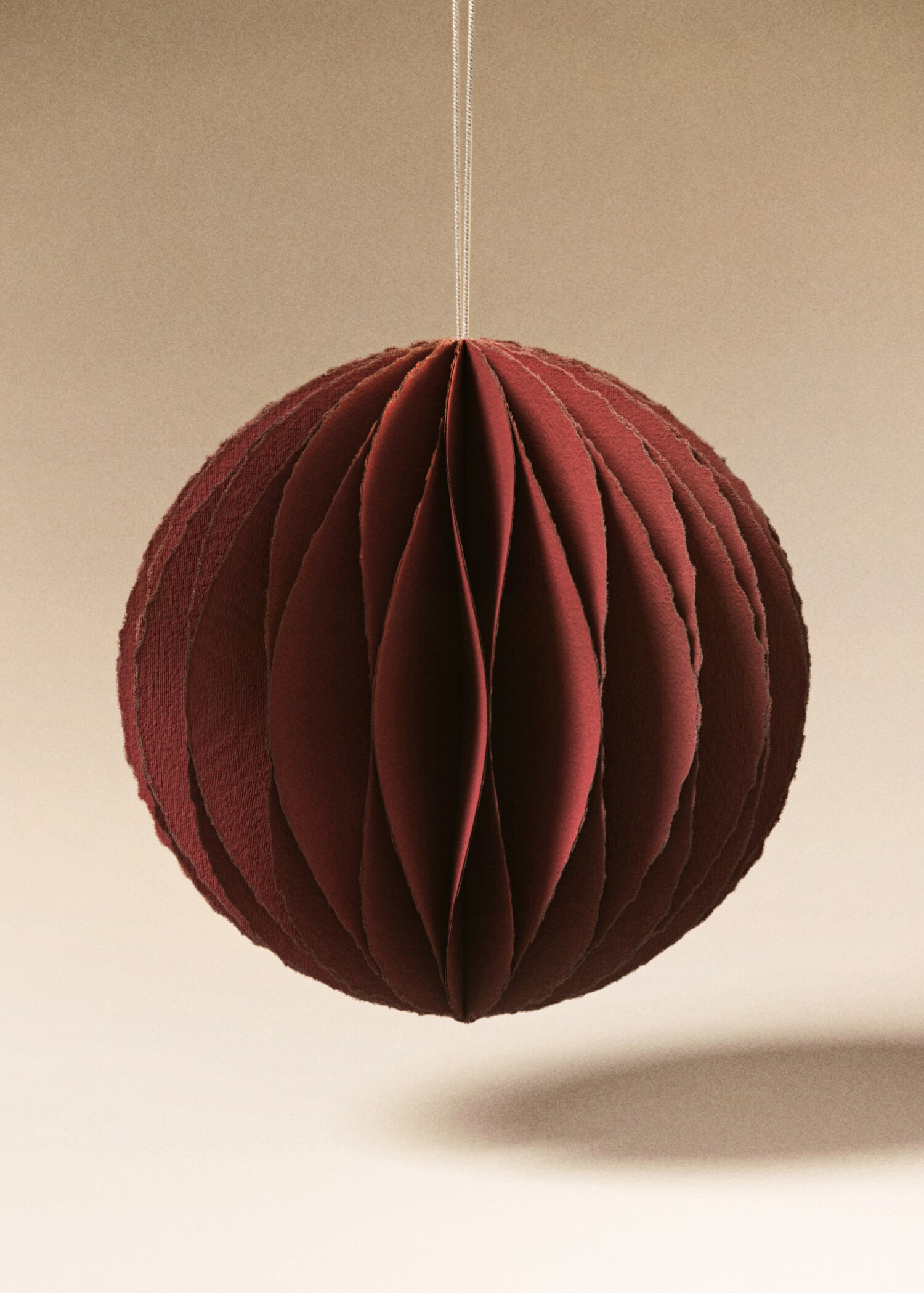 Spherical paper tree decoration - General plane