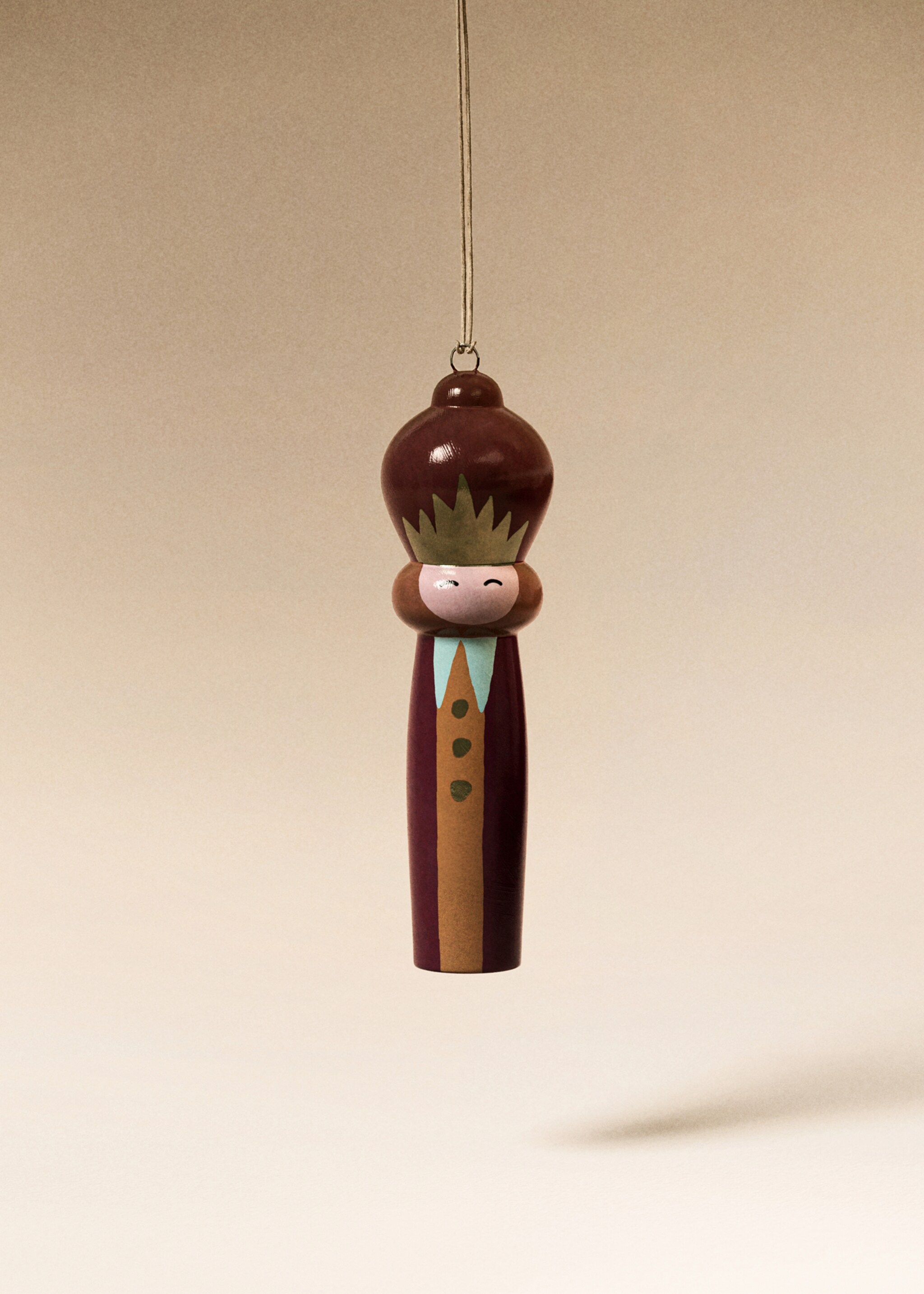 King Gaspar papier-mâché ornament - General plane, Red. Ref: 17008300-00.