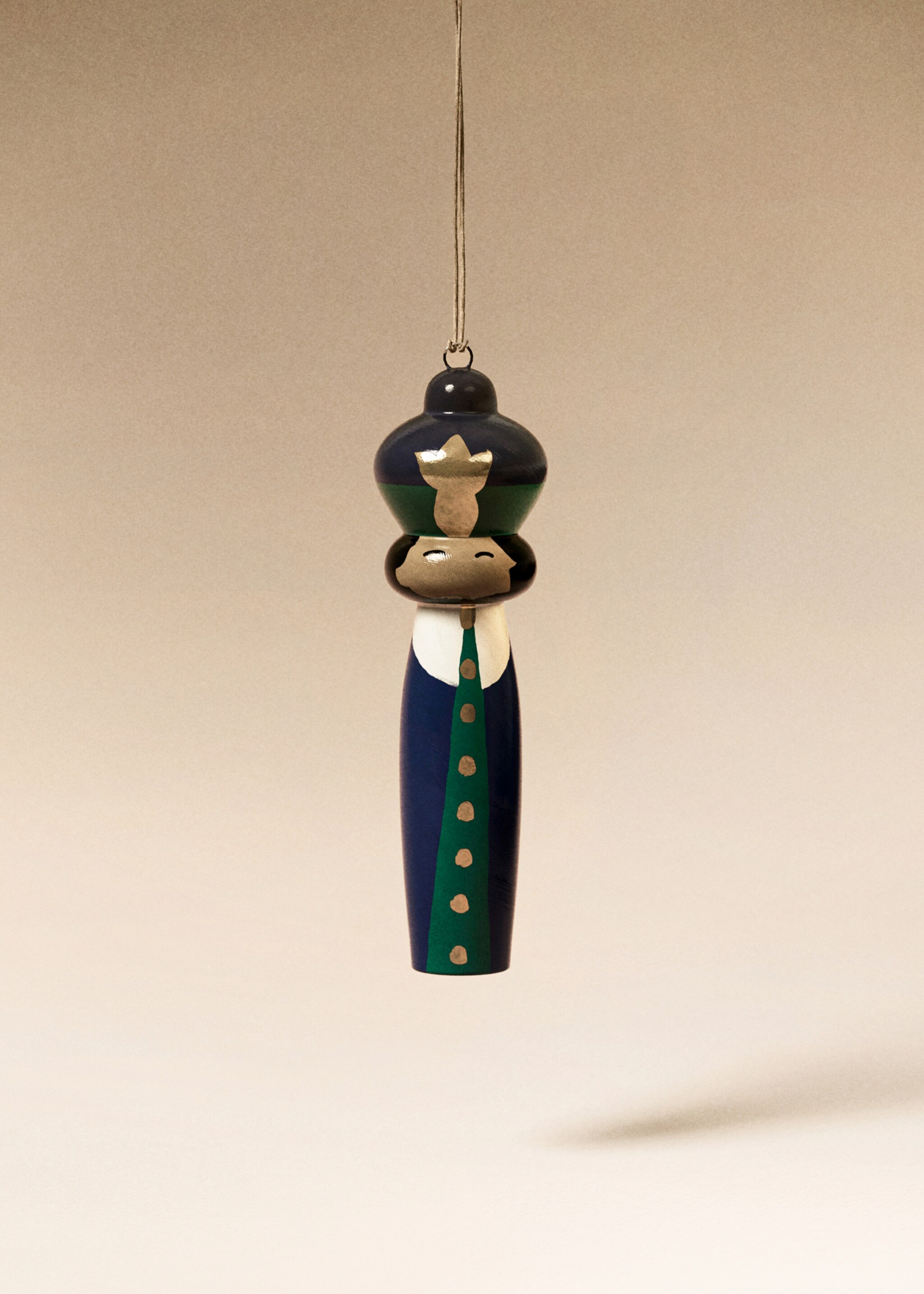 King Baltasar papier-mâché decoration - General plane, Blue. Ref: 17008301-00.