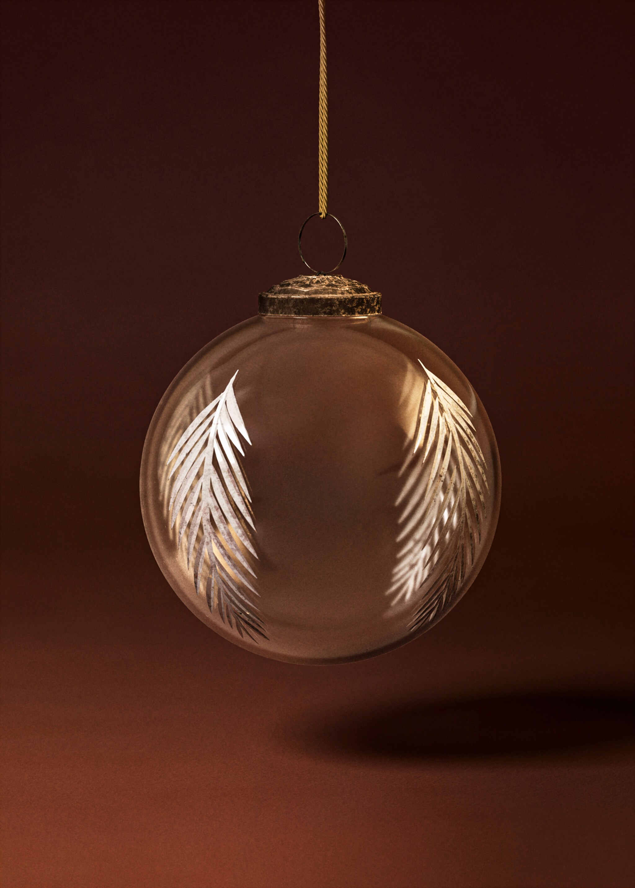 Adornos árbol detalle borosilicato - Plano general, Negro. Ref: 17008637-00.