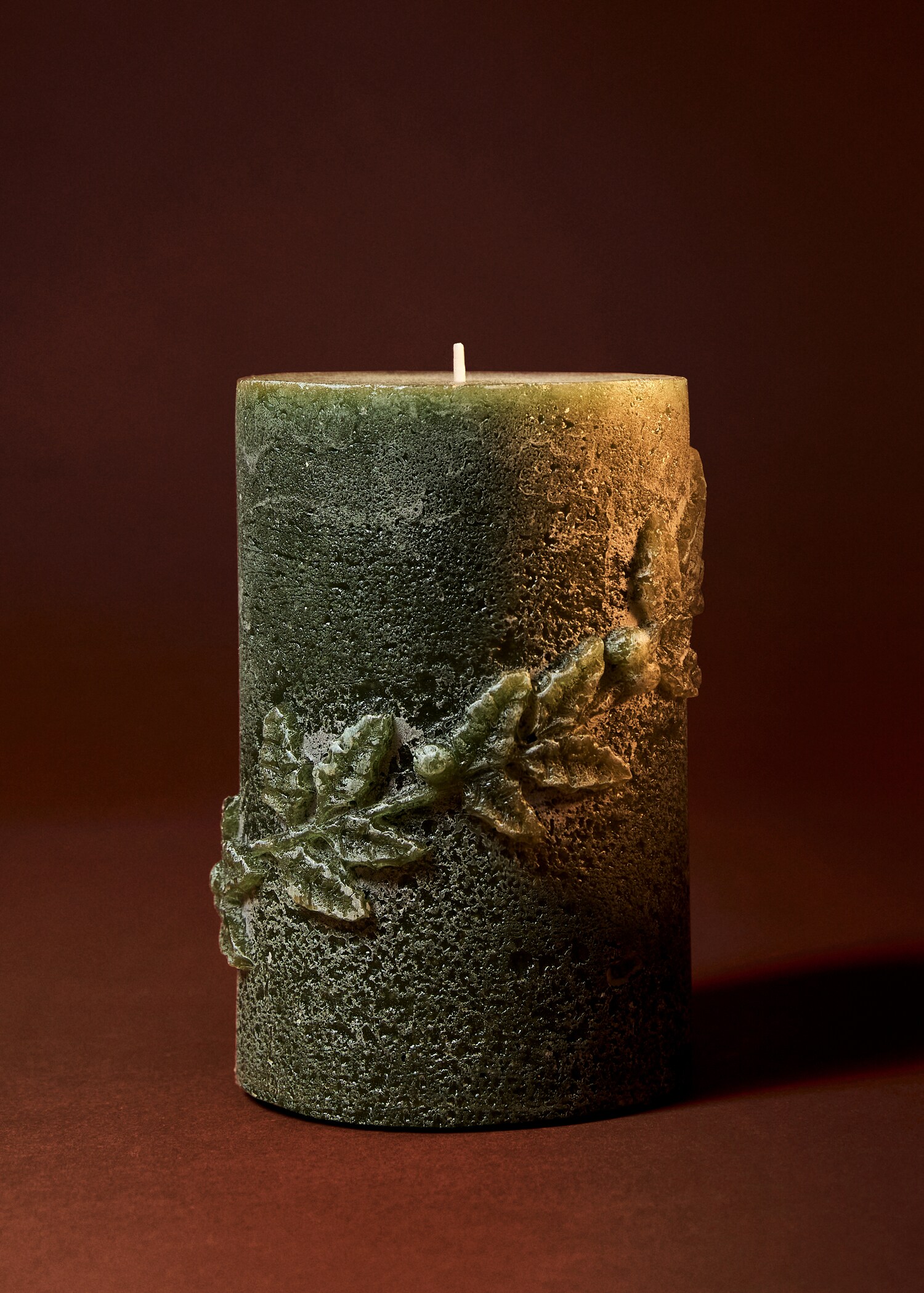 Decoratieve kaars middelgrote bladeren - Overzichtstekening