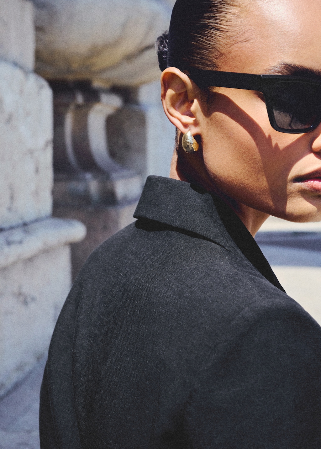 Textured drop earrings