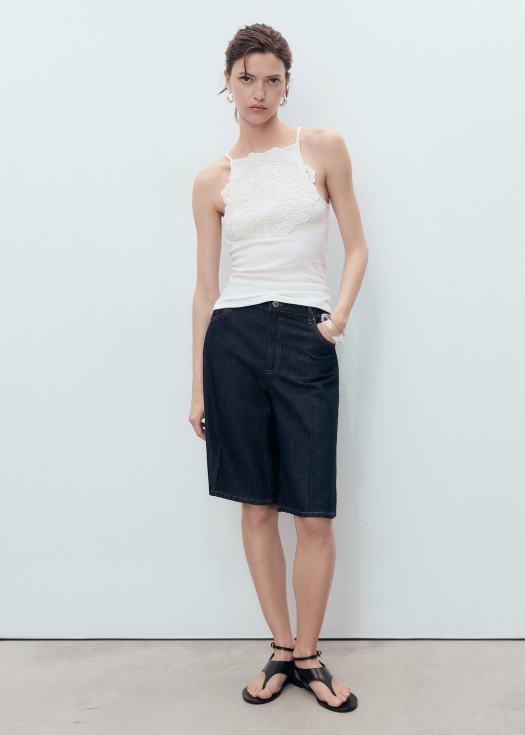 Crochet appliqu top