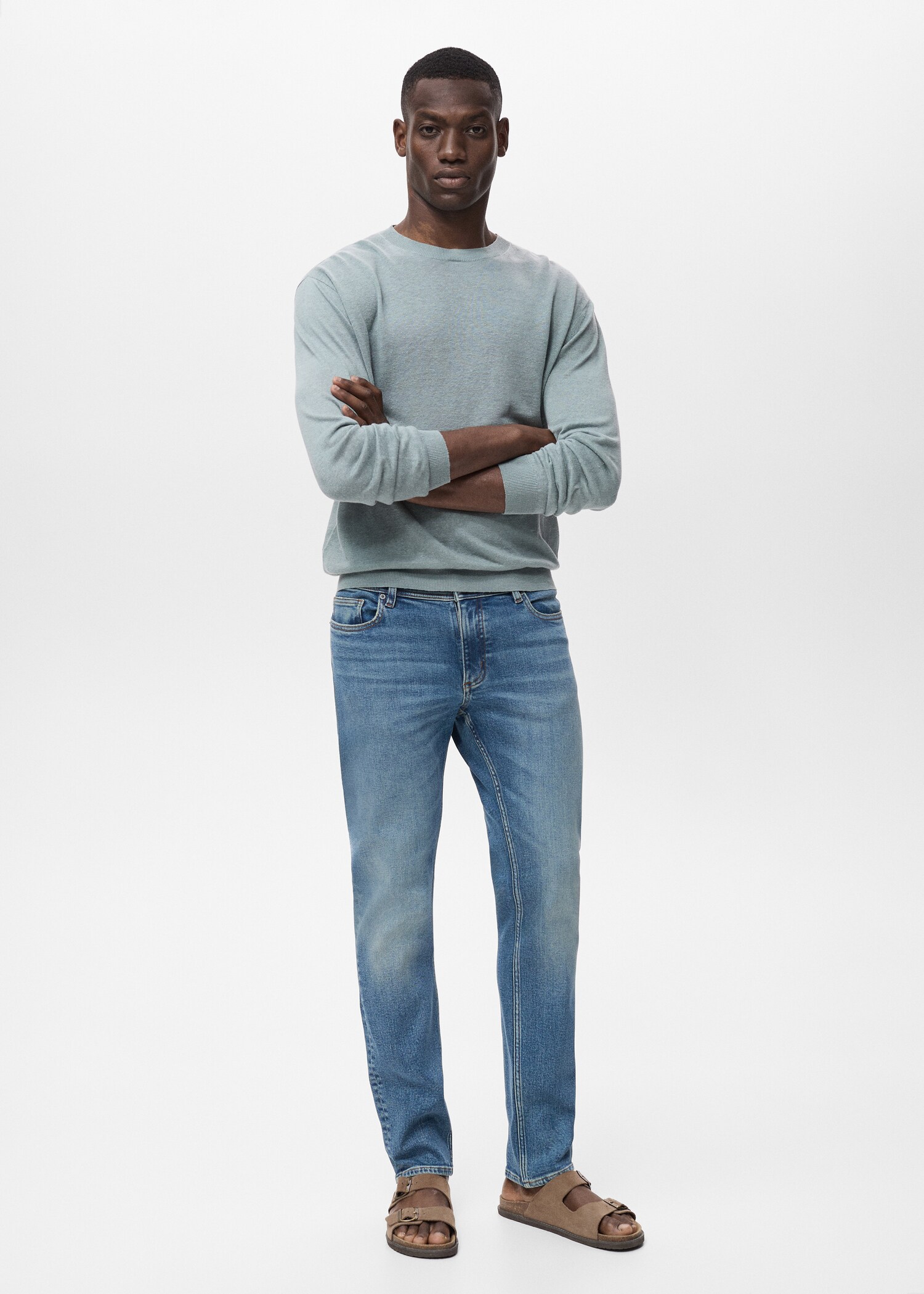 Slim Fit-Jeans Jan im Used-Look mit mittlerer Waschung - Allgemeine Ansicht
