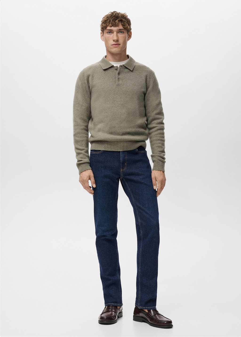 Jan slim-fit dark-wash jeans