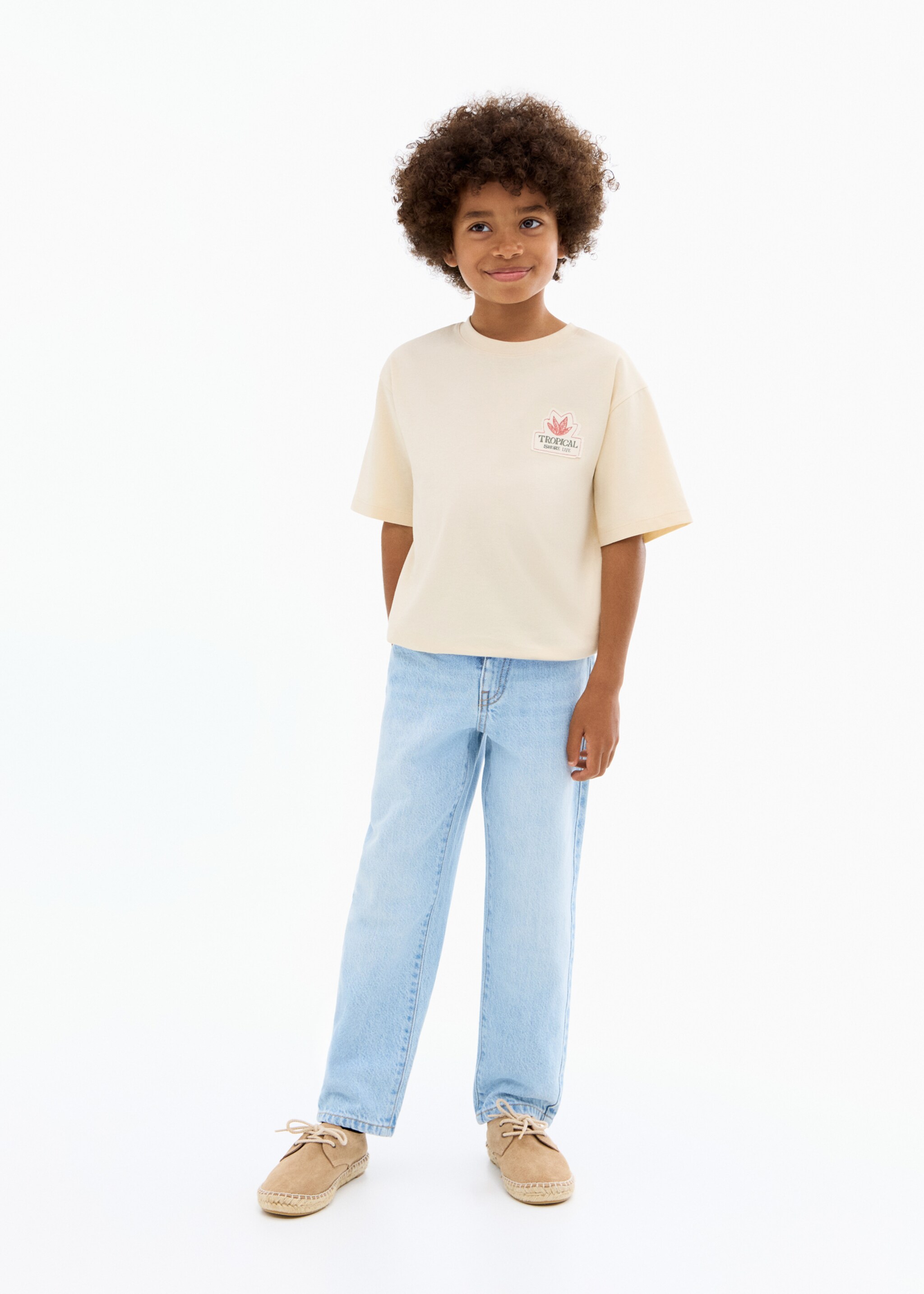 Tropical print T-shirt - General plane