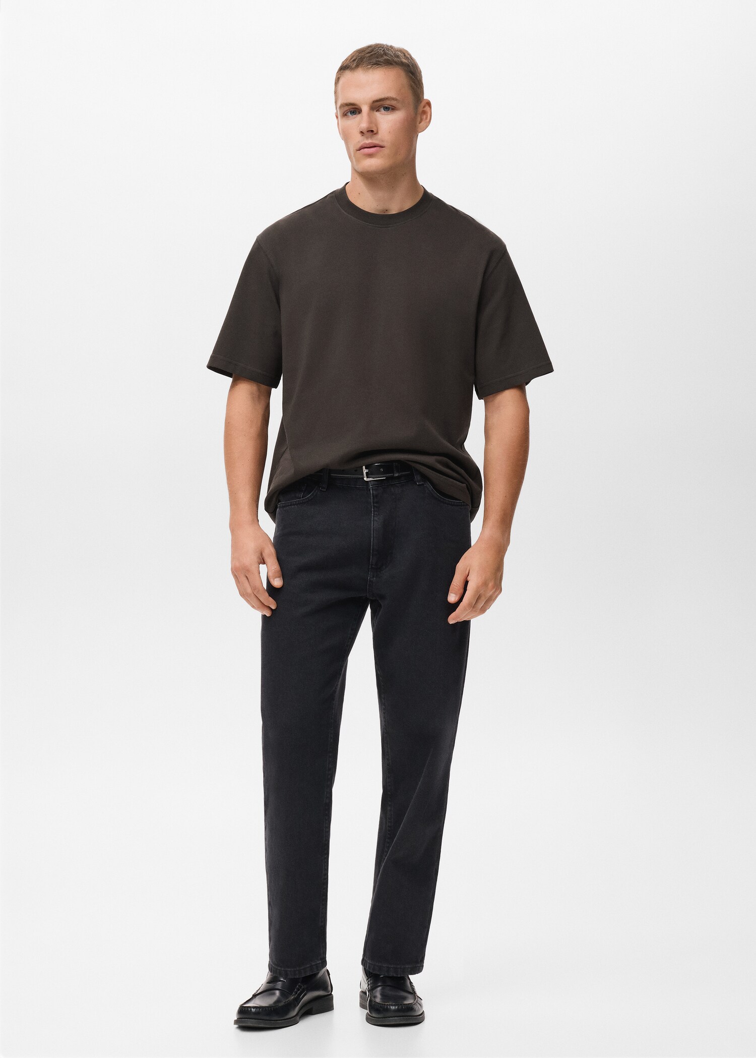 Relaxed Fit-T-Shirt aus 100 % Baumwolle - Allgemeine Ansicht