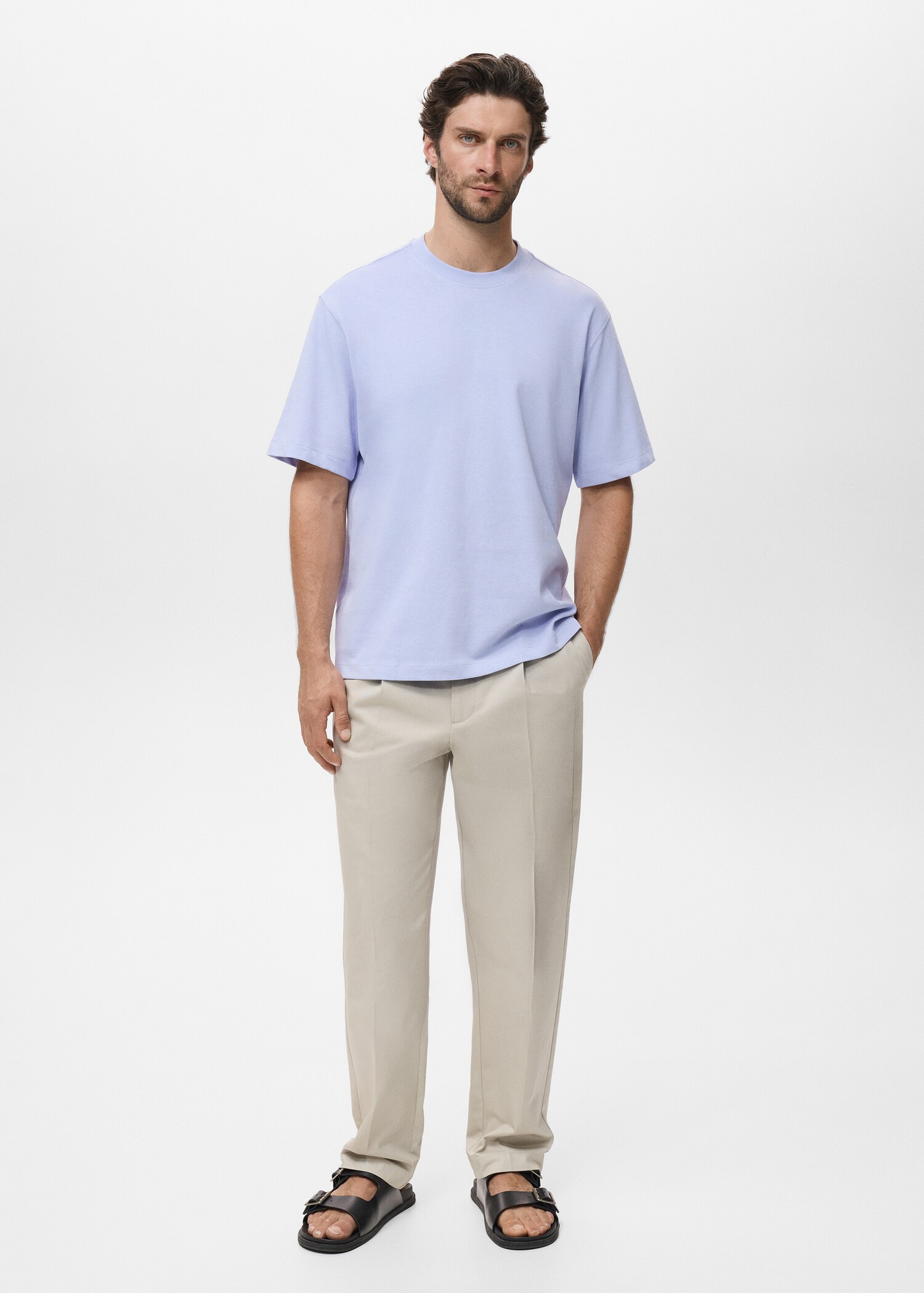 100% cotton relaxed-fit t-shirt - General plane