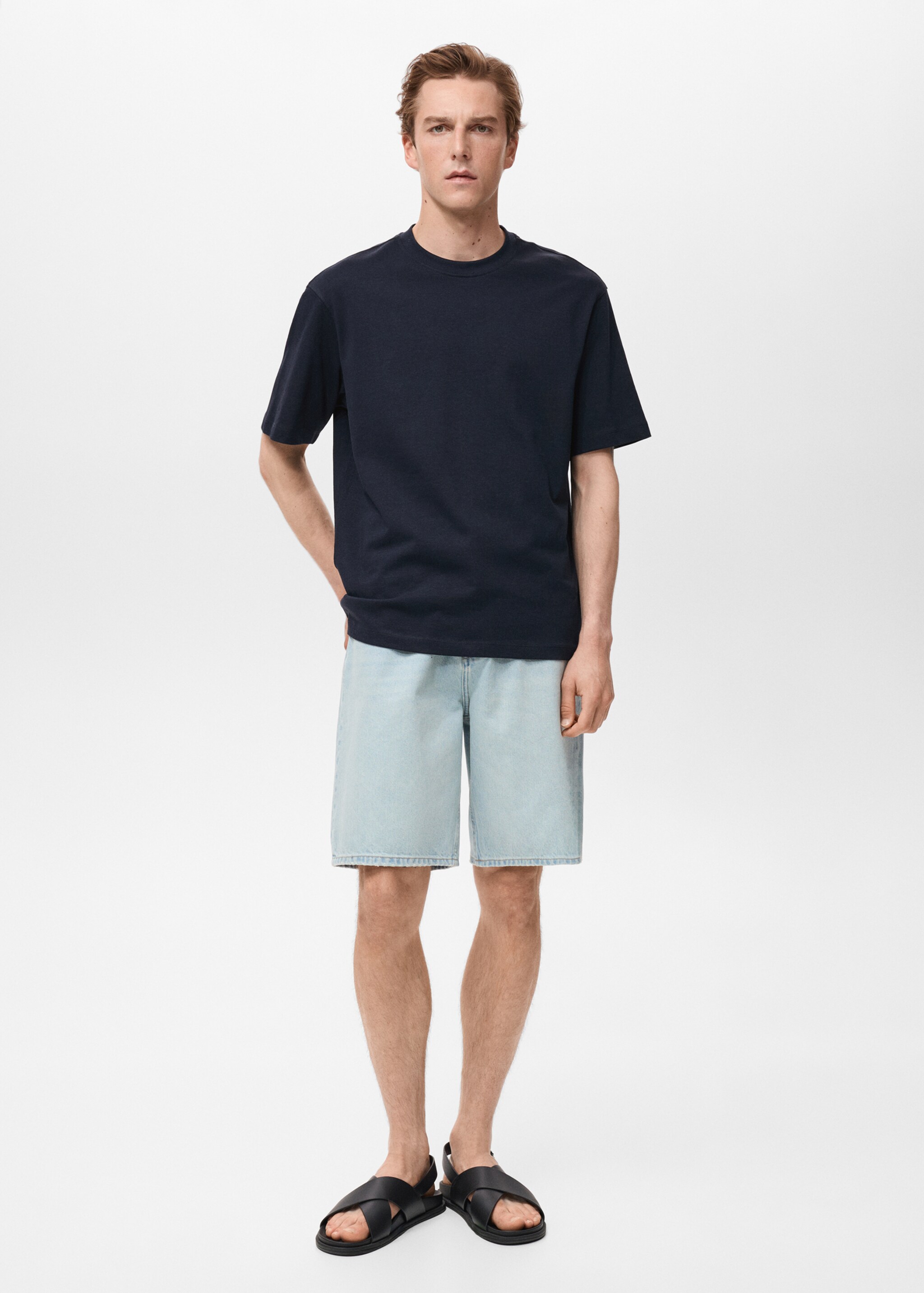 T-shirt 100 % coton relaxed-fit - Plan général