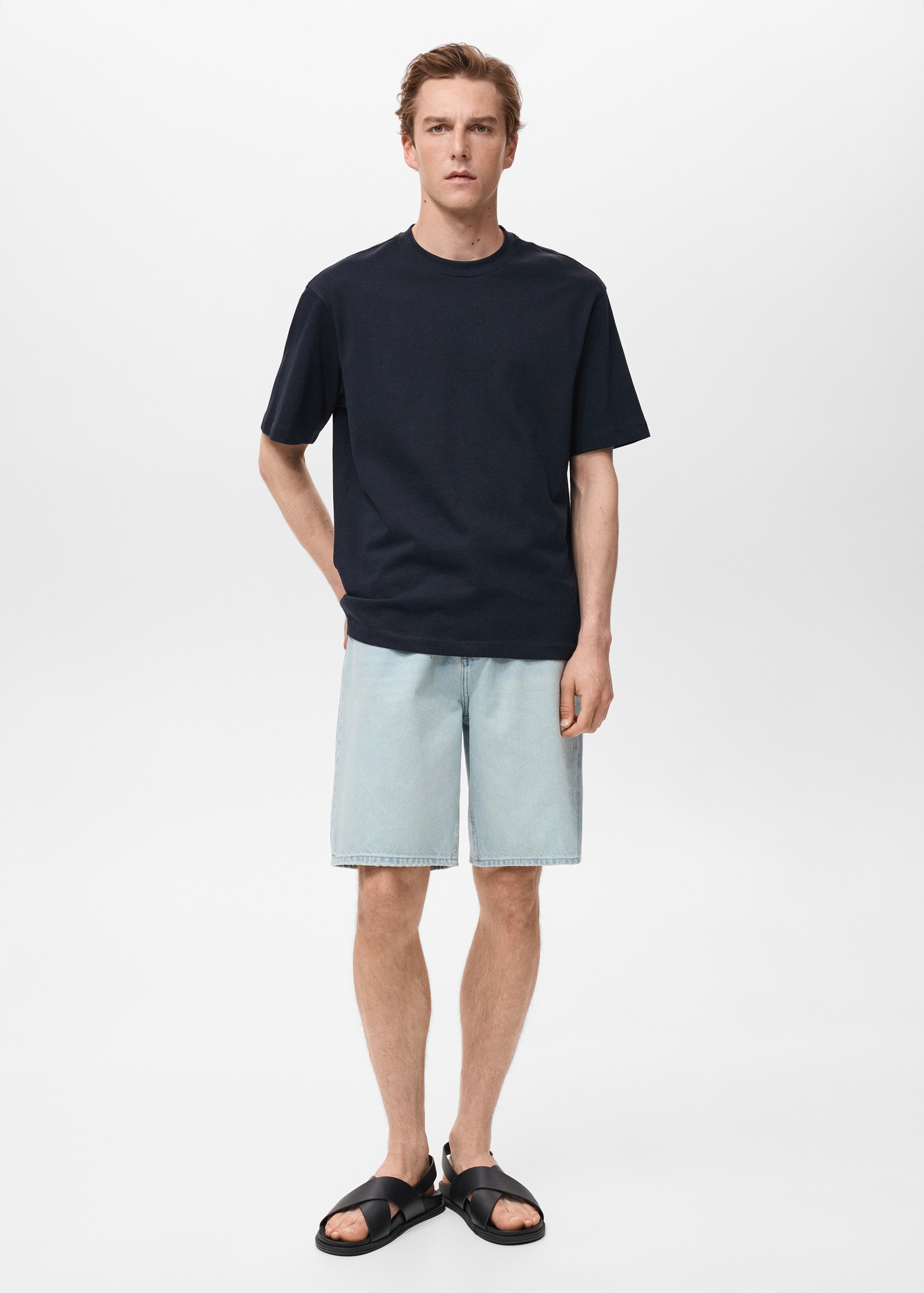 100% cotton relaxed-fit t-shirt - General plane