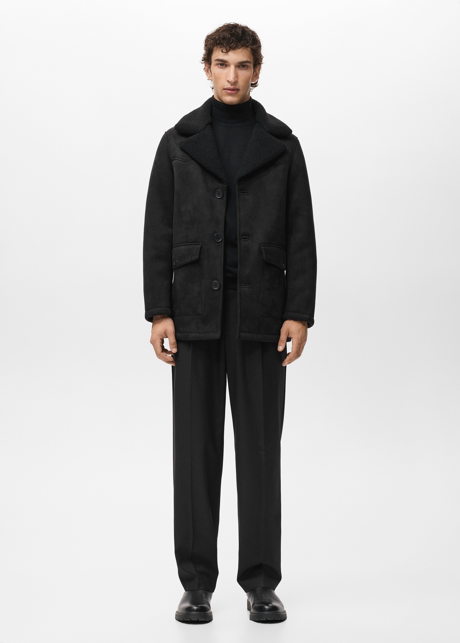 Blouson double face moutonné - Plan général
