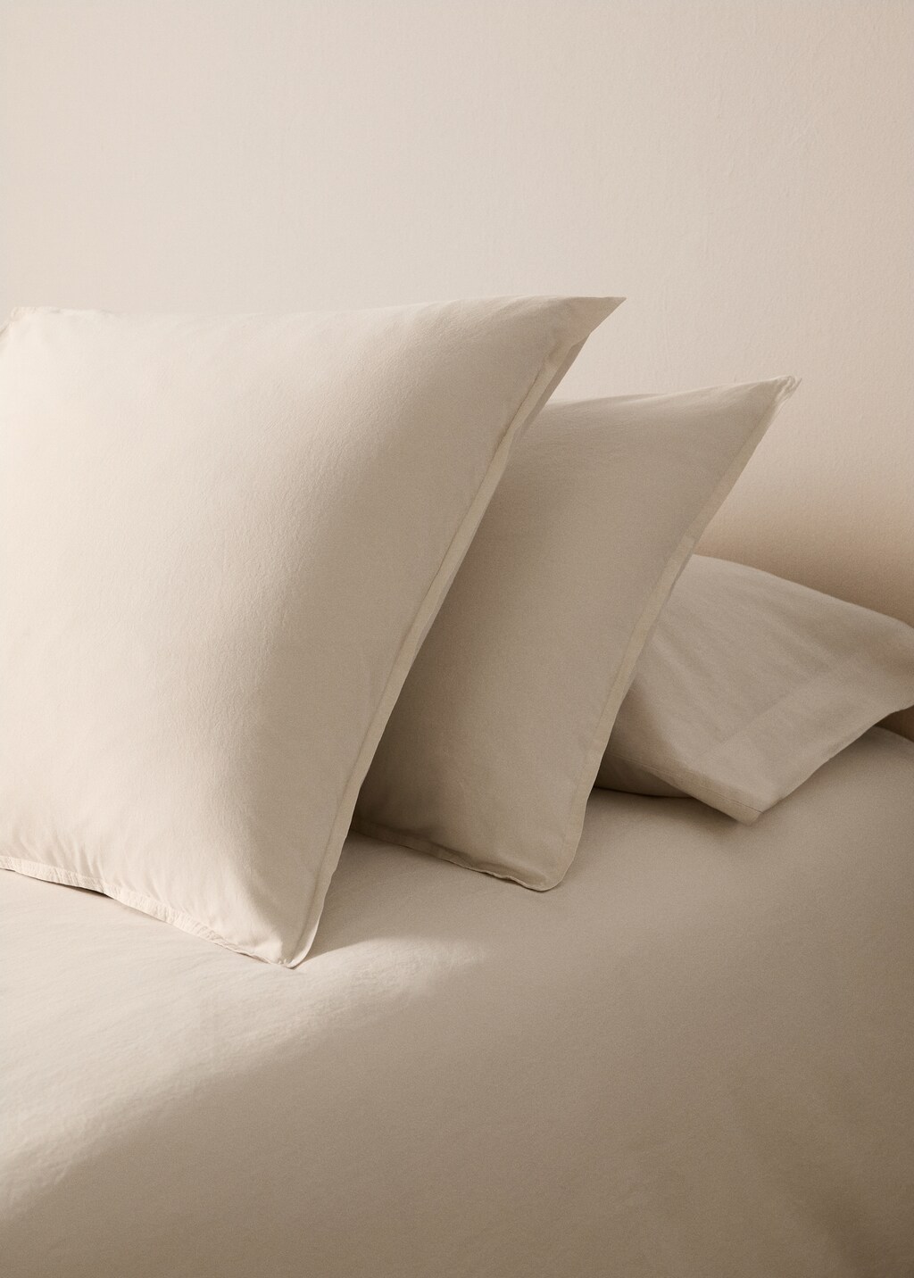 Children's washed cotton double-stitched pillowcase 60x60 cm