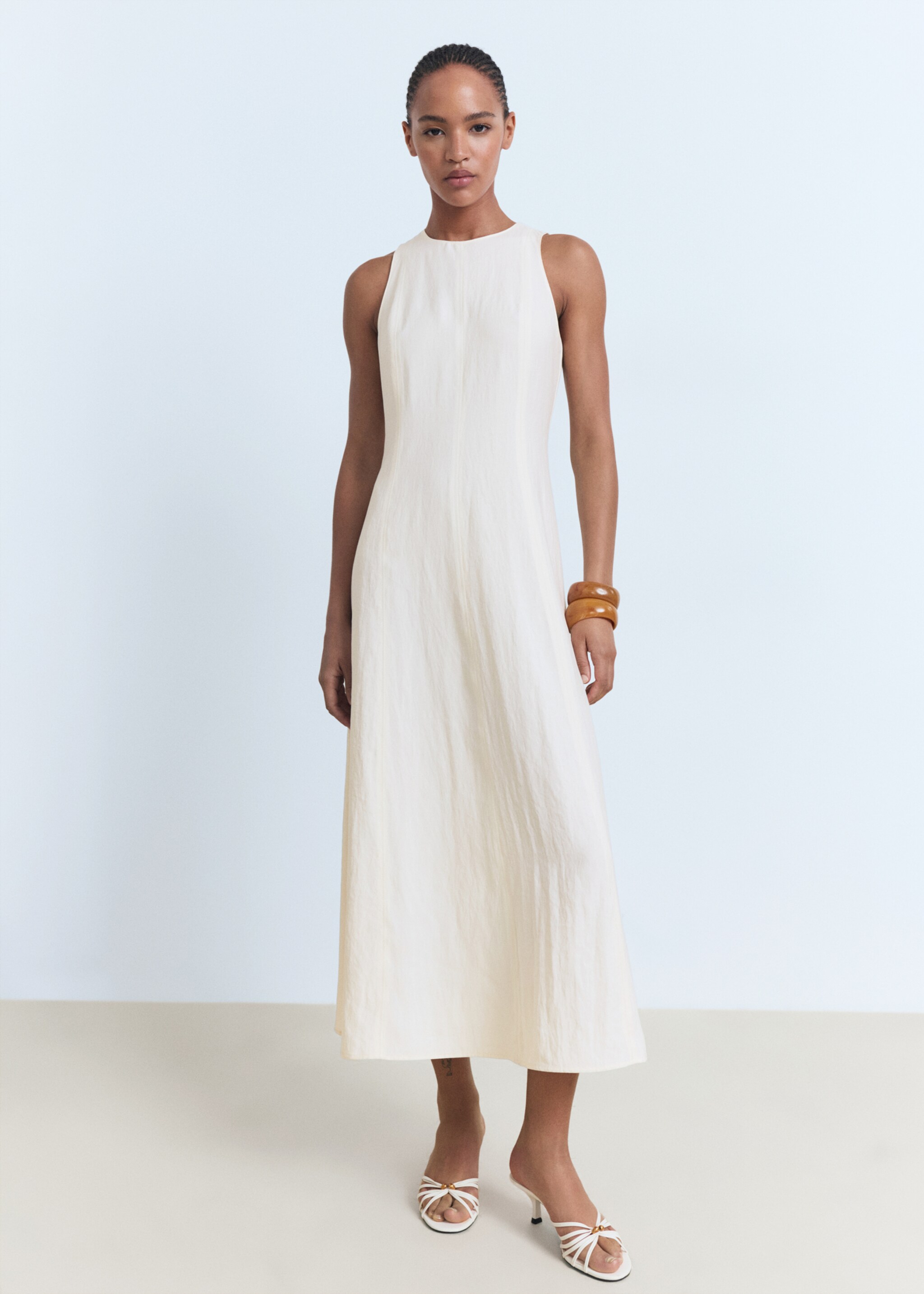 Flared midi-dress - General plane