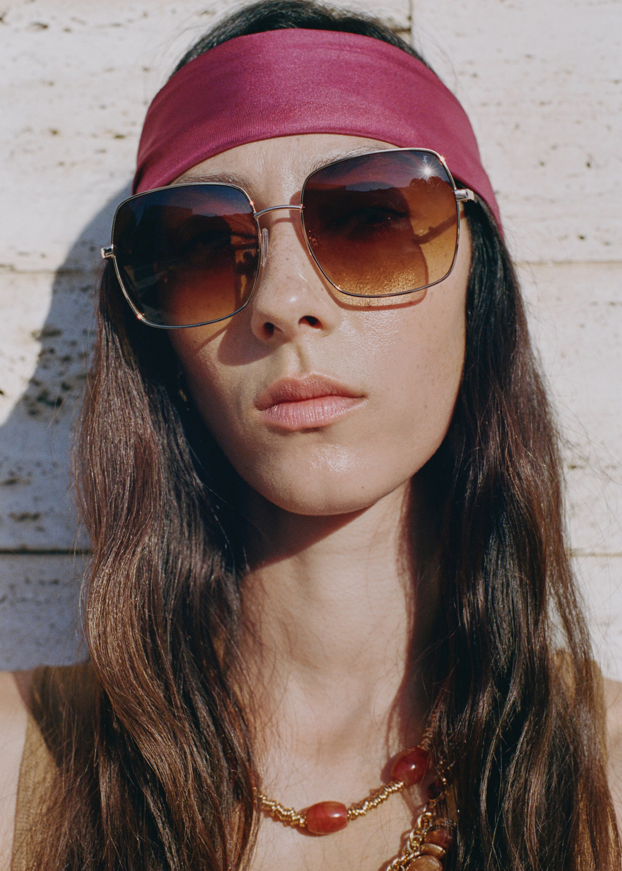 Squared frame sunglasses - General plane, Yellow. Ref: 17012546-00.