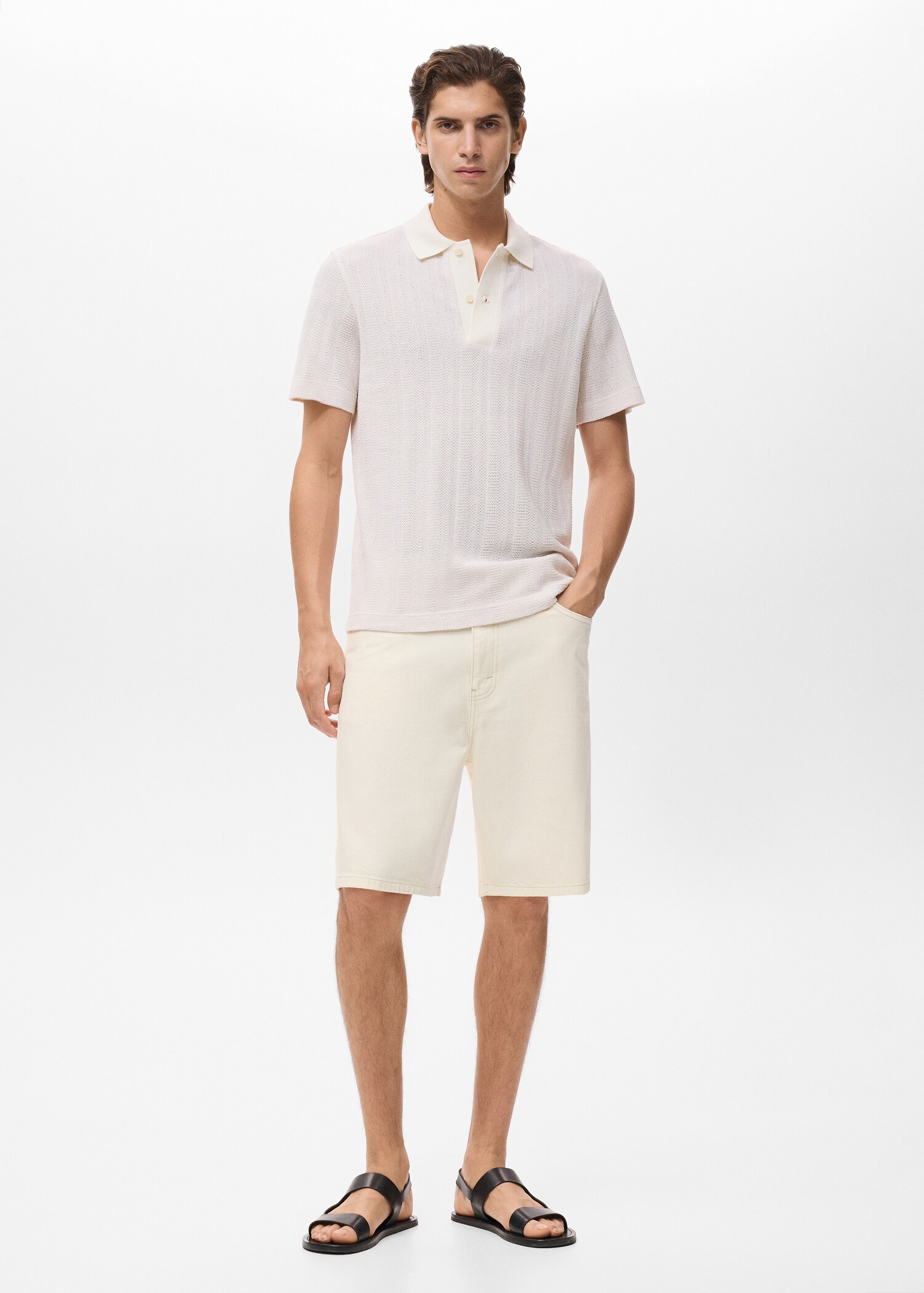 Bermudas vaqueras rectas - Plano general