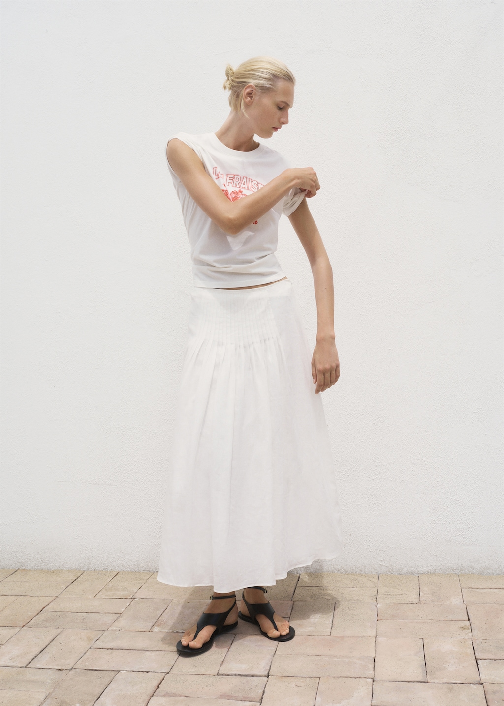 Printed cotton-blend t-shirt - image 2