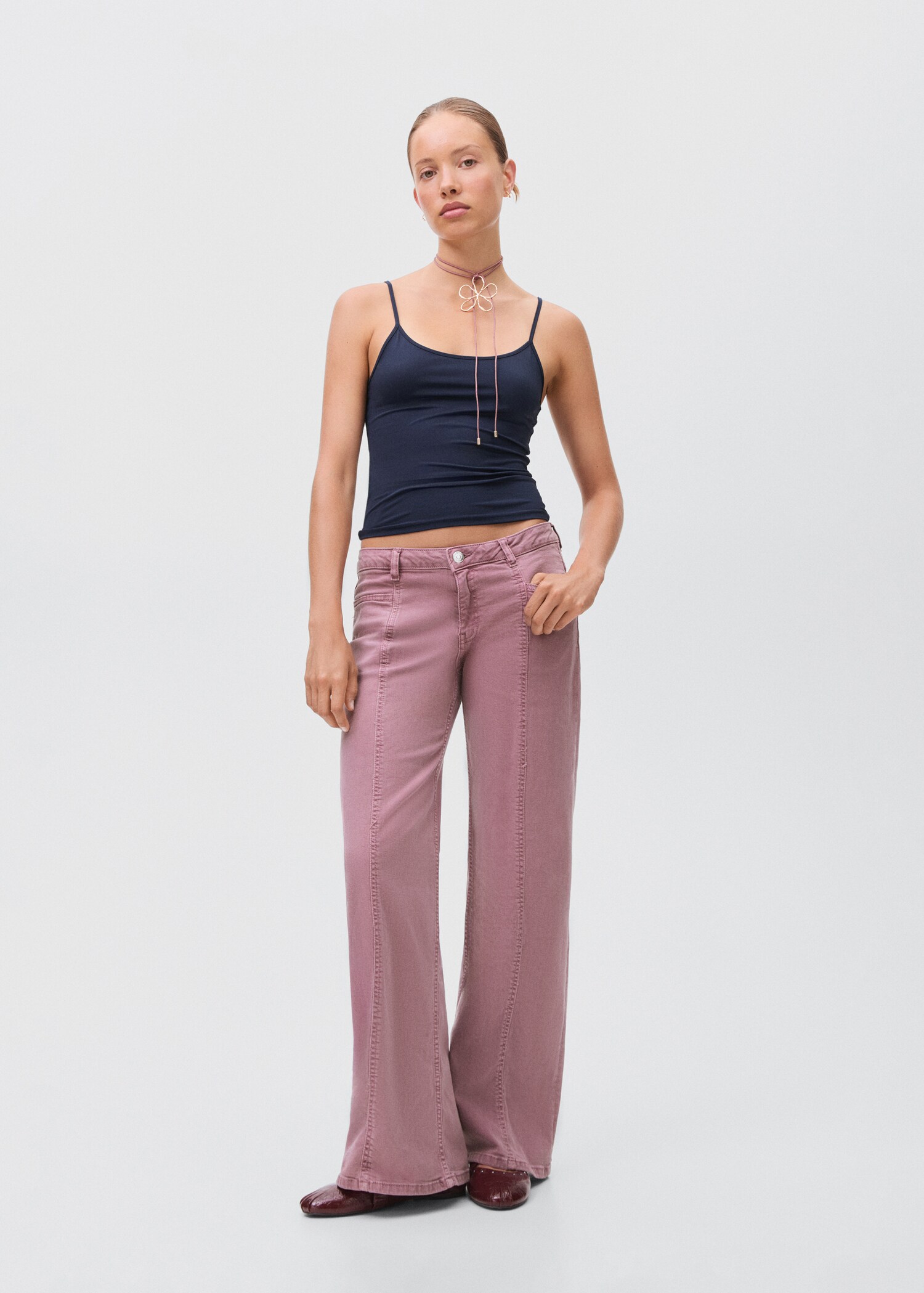 Straight jeans with stars - General plane
