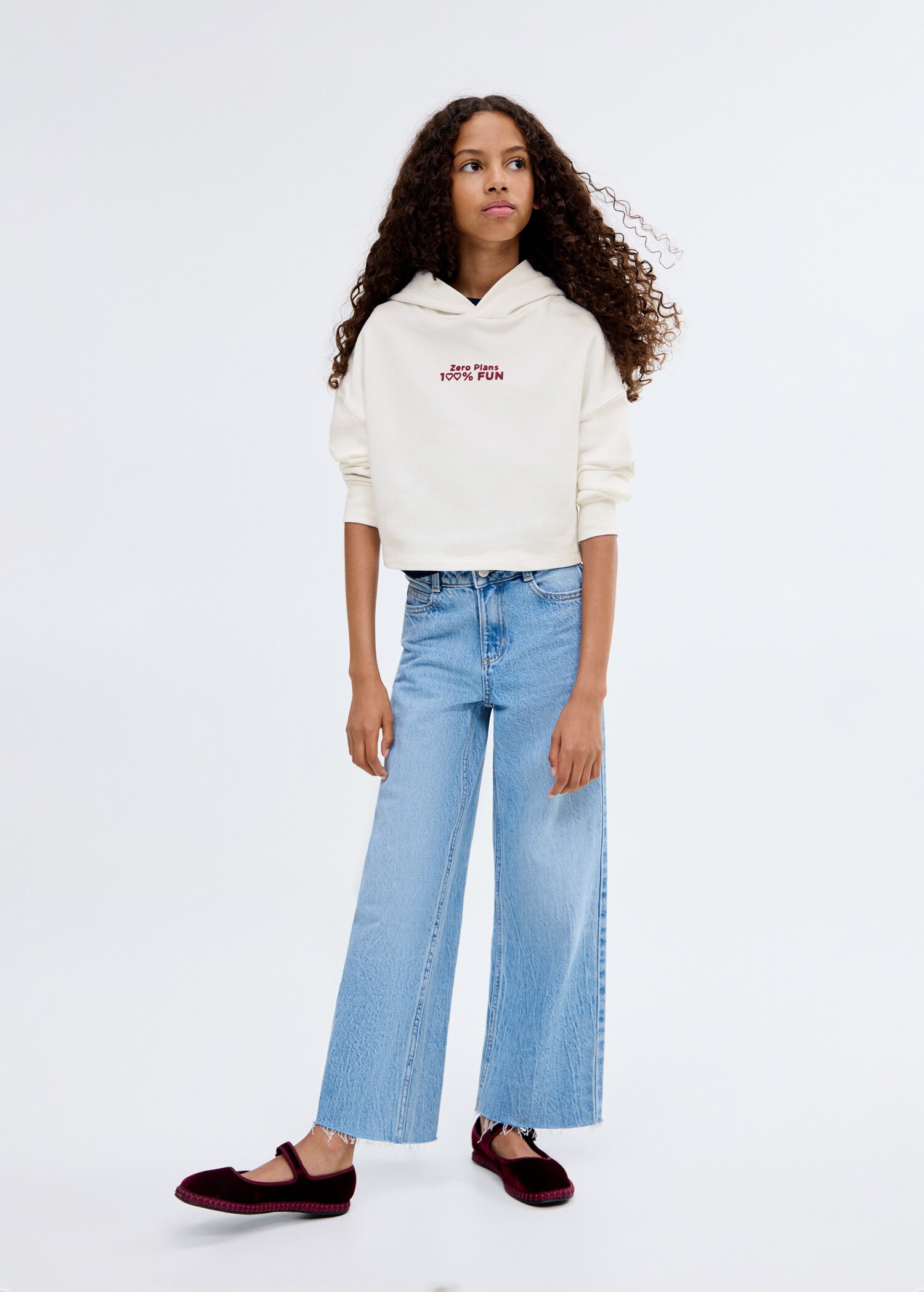 Desenli kapüşonlu sweatshirt - Genel plan