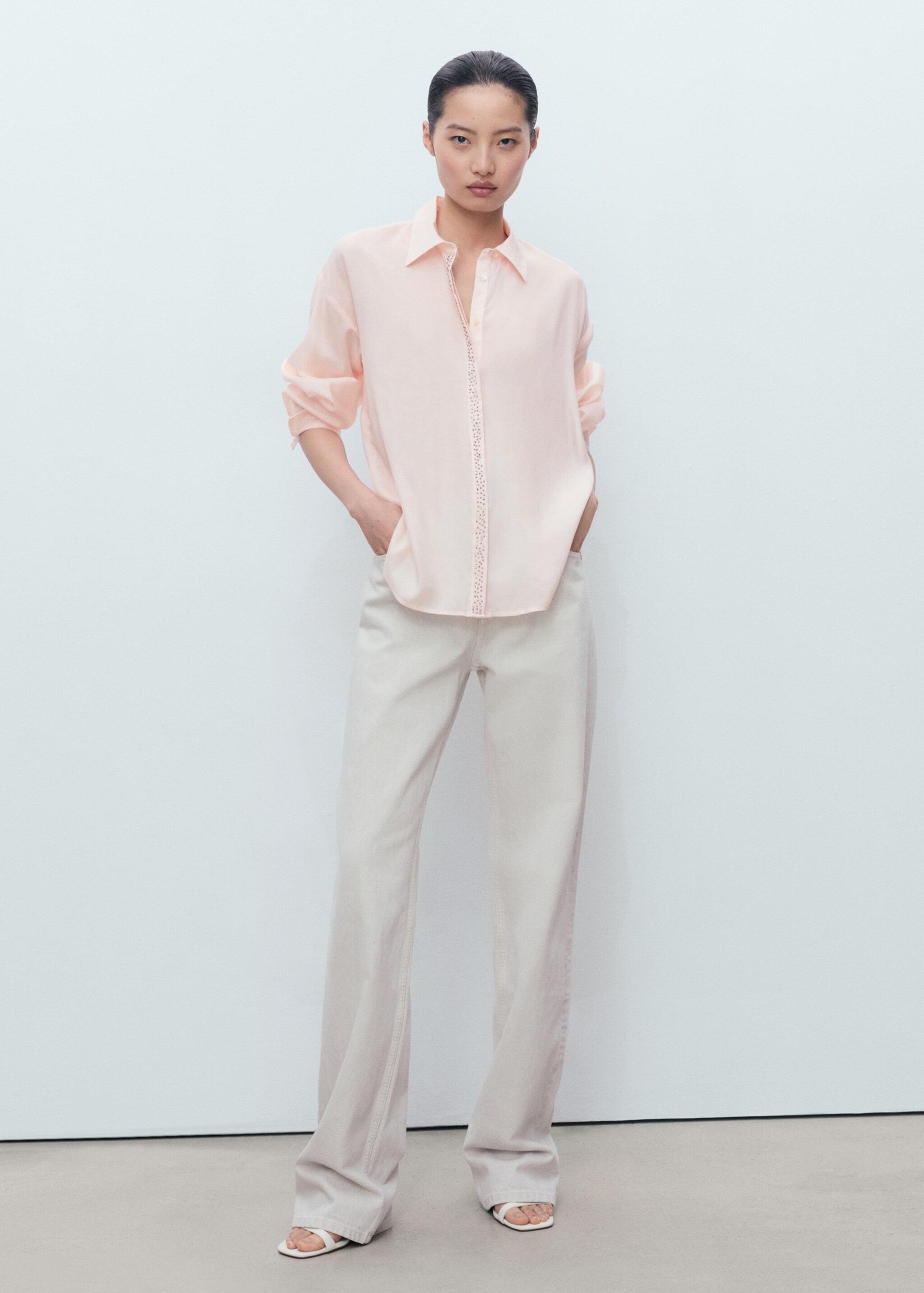 Chemise modale strass - Plan général