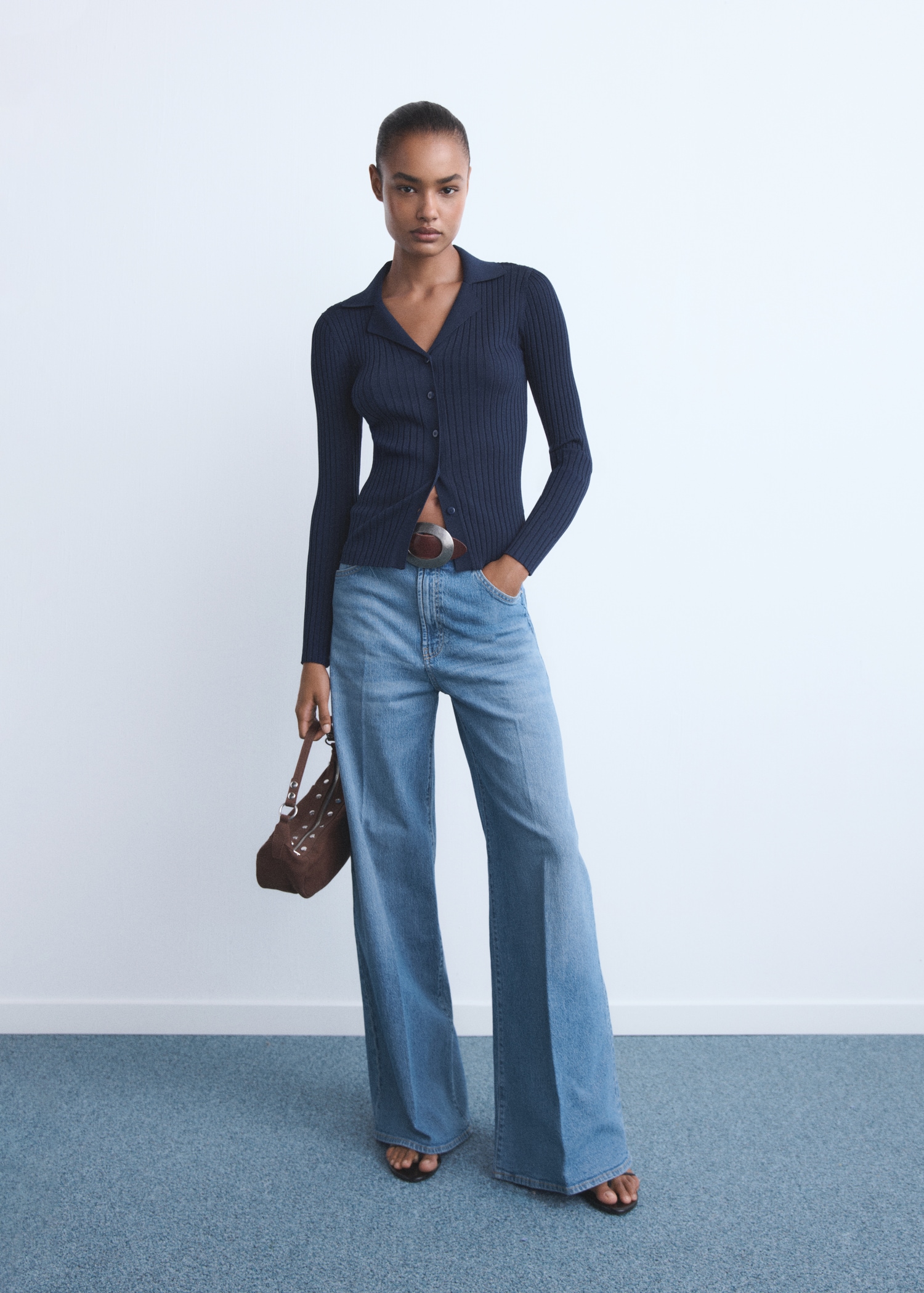 Jeans wideleg vita alta - Piano generale