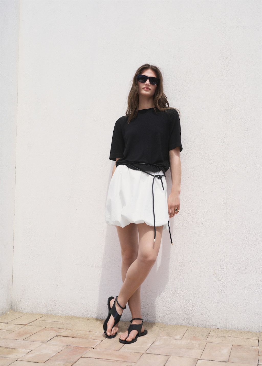 Mango Short-sleeved fine-knit sweater