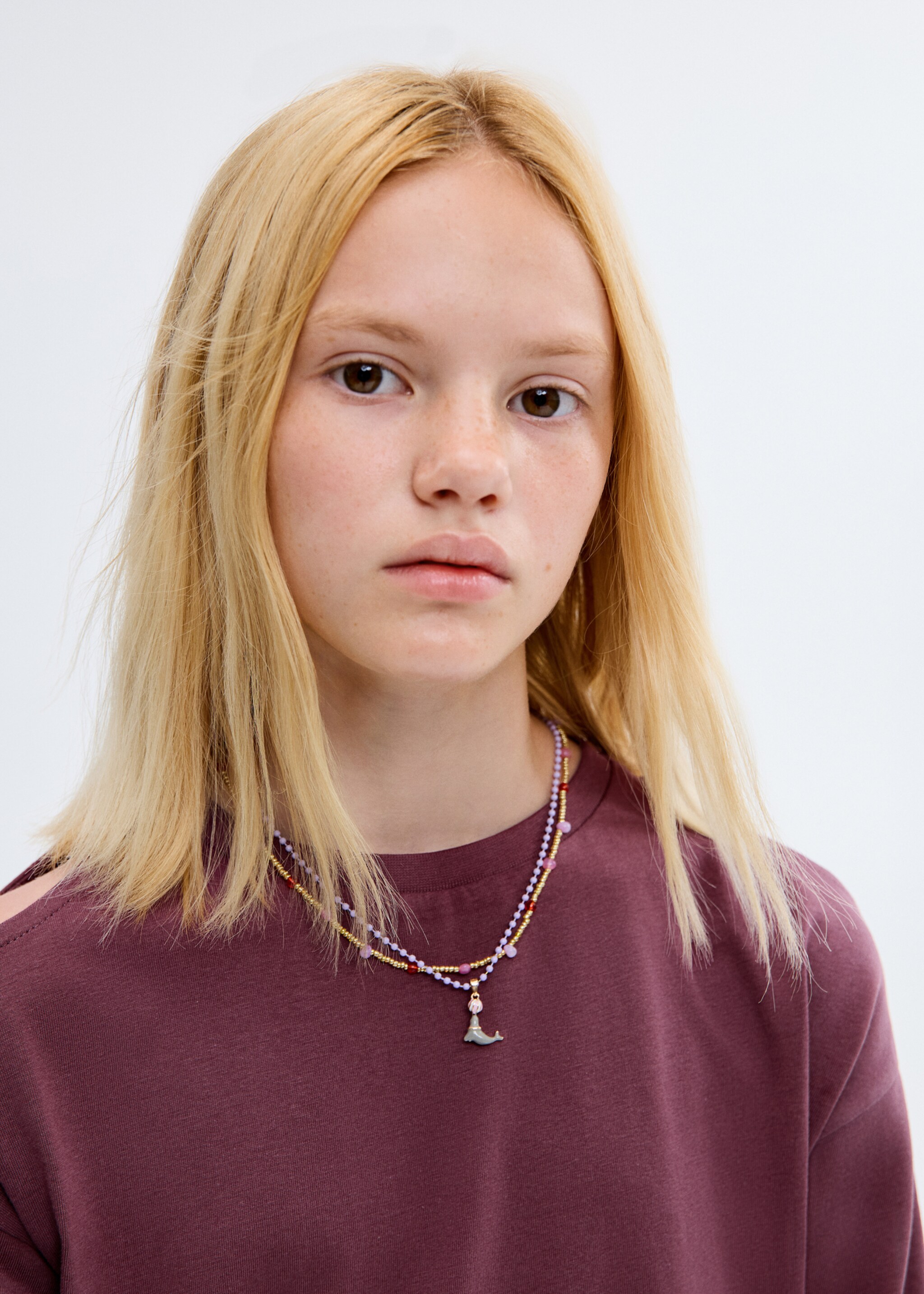 Pack 2 collares combinados - Plano general, Lila. Ref: 17014117-00.