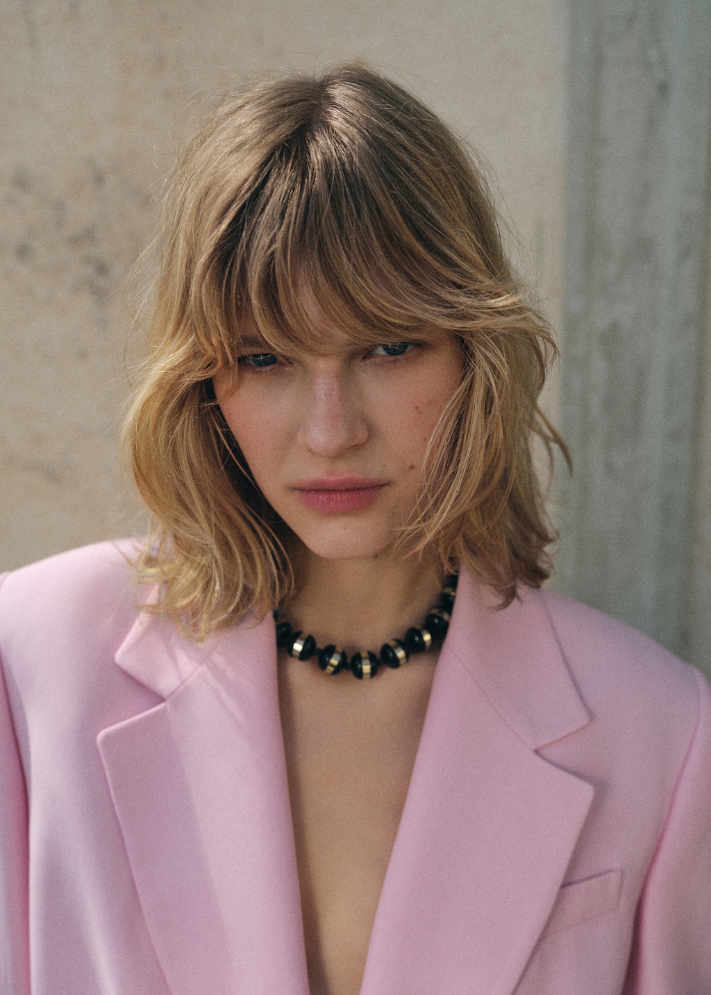 Combined ball necklace