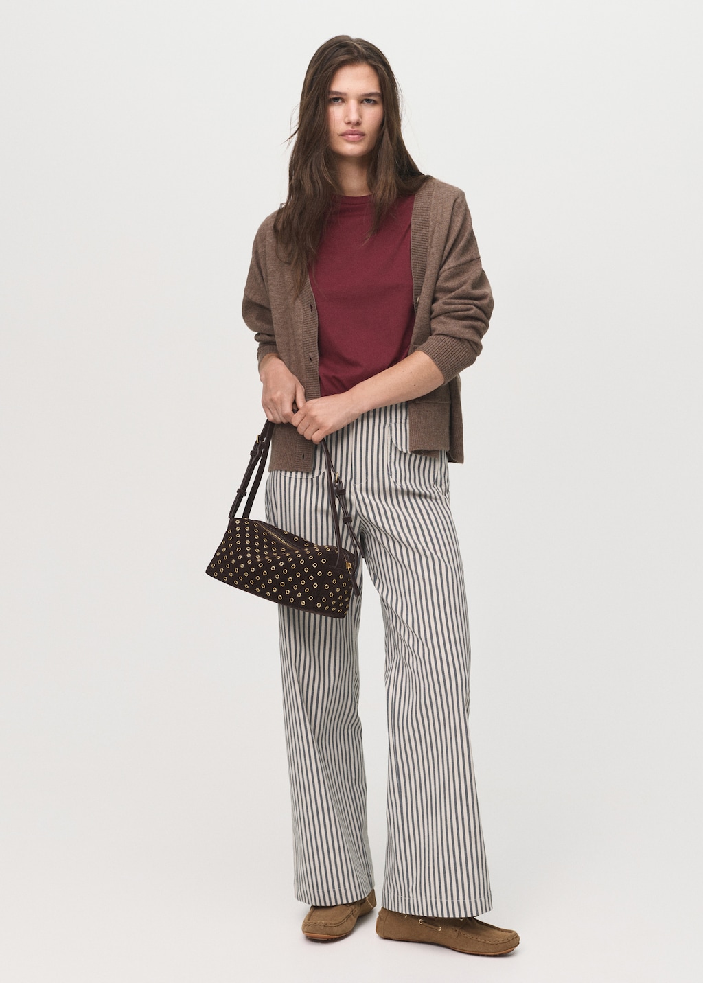 Striped pants with pockets - Women | MANGO USA