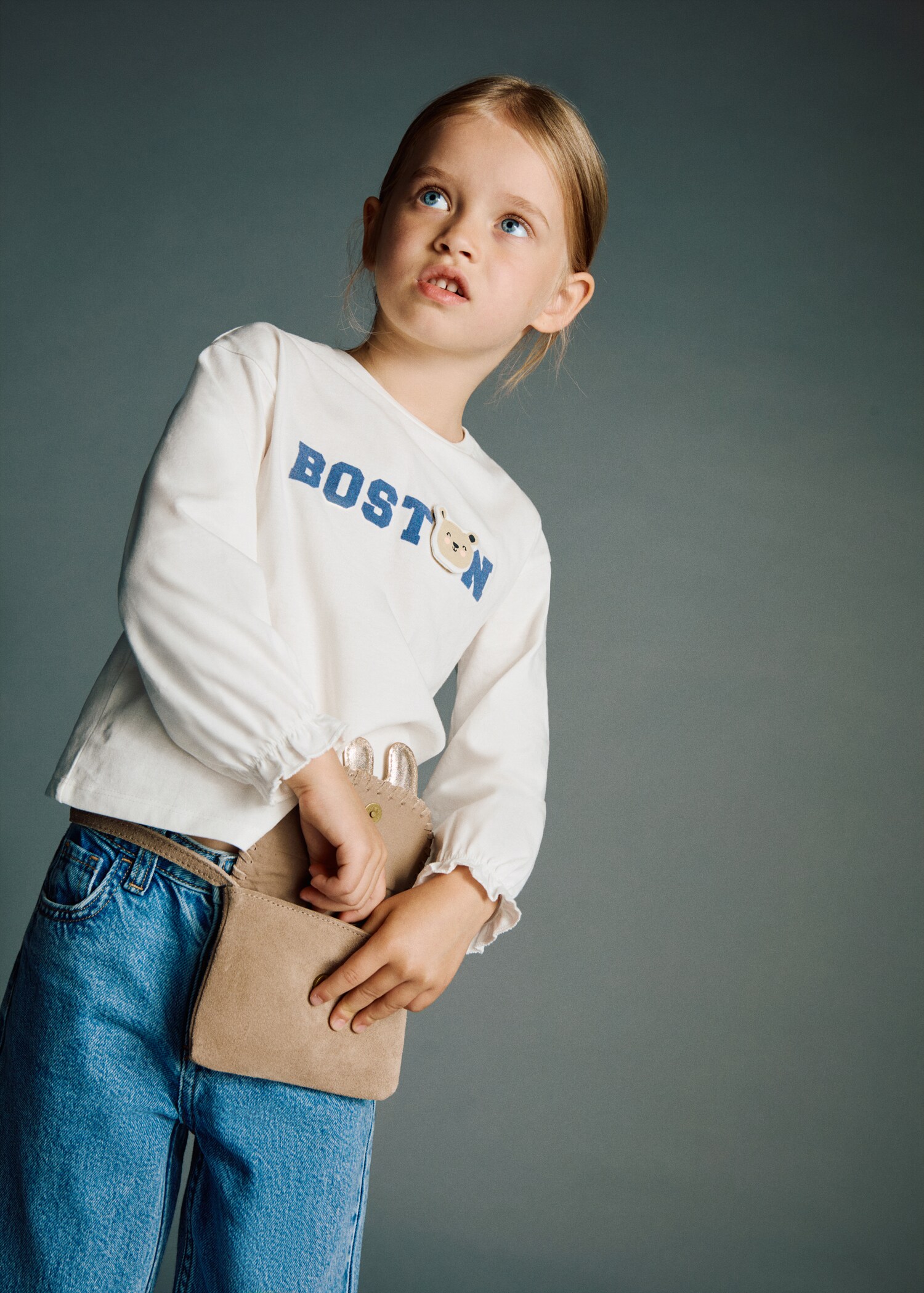 Camiseta algodón bordado infantil - Plano general