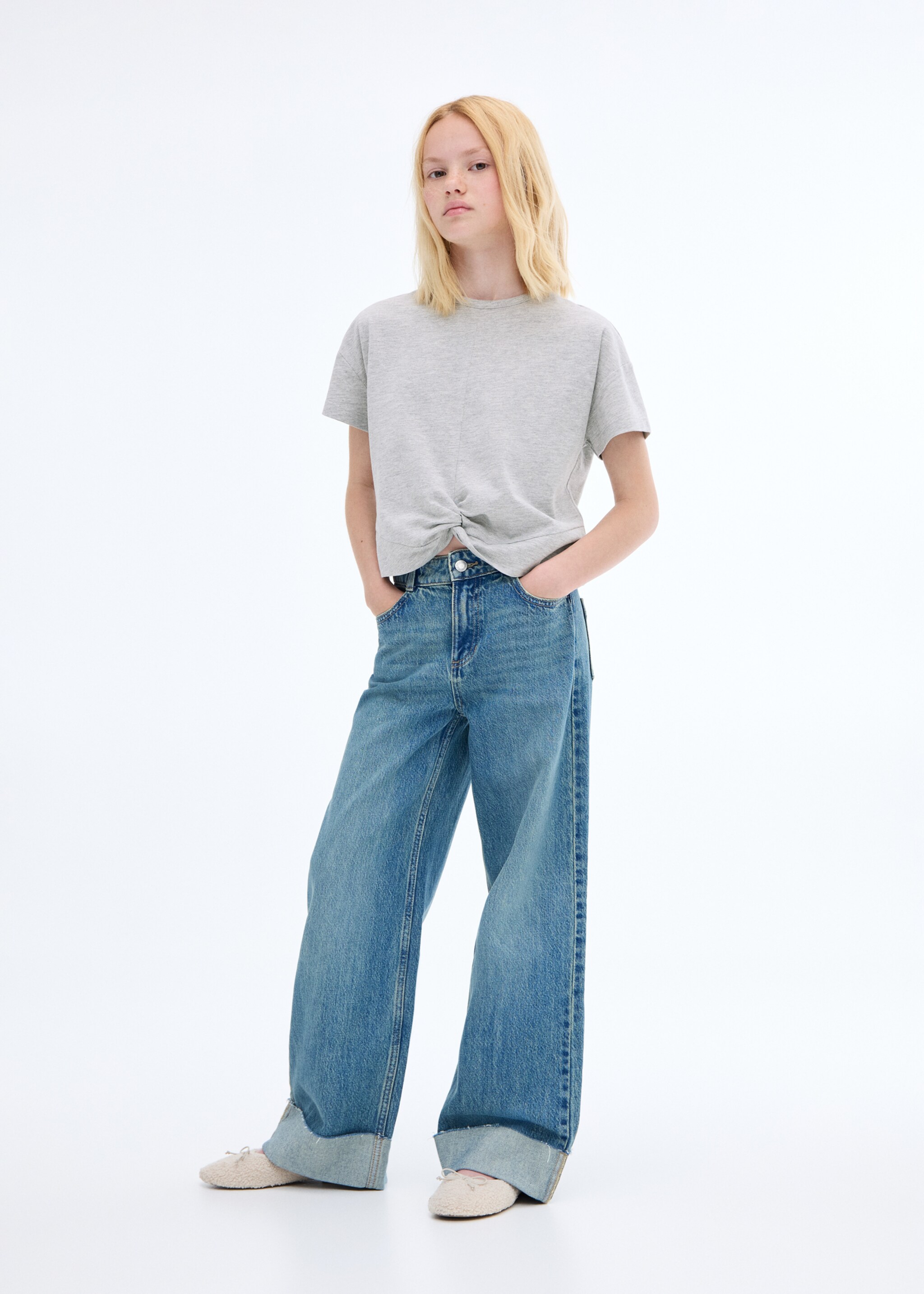 Knot cotton t-shirt - General plane